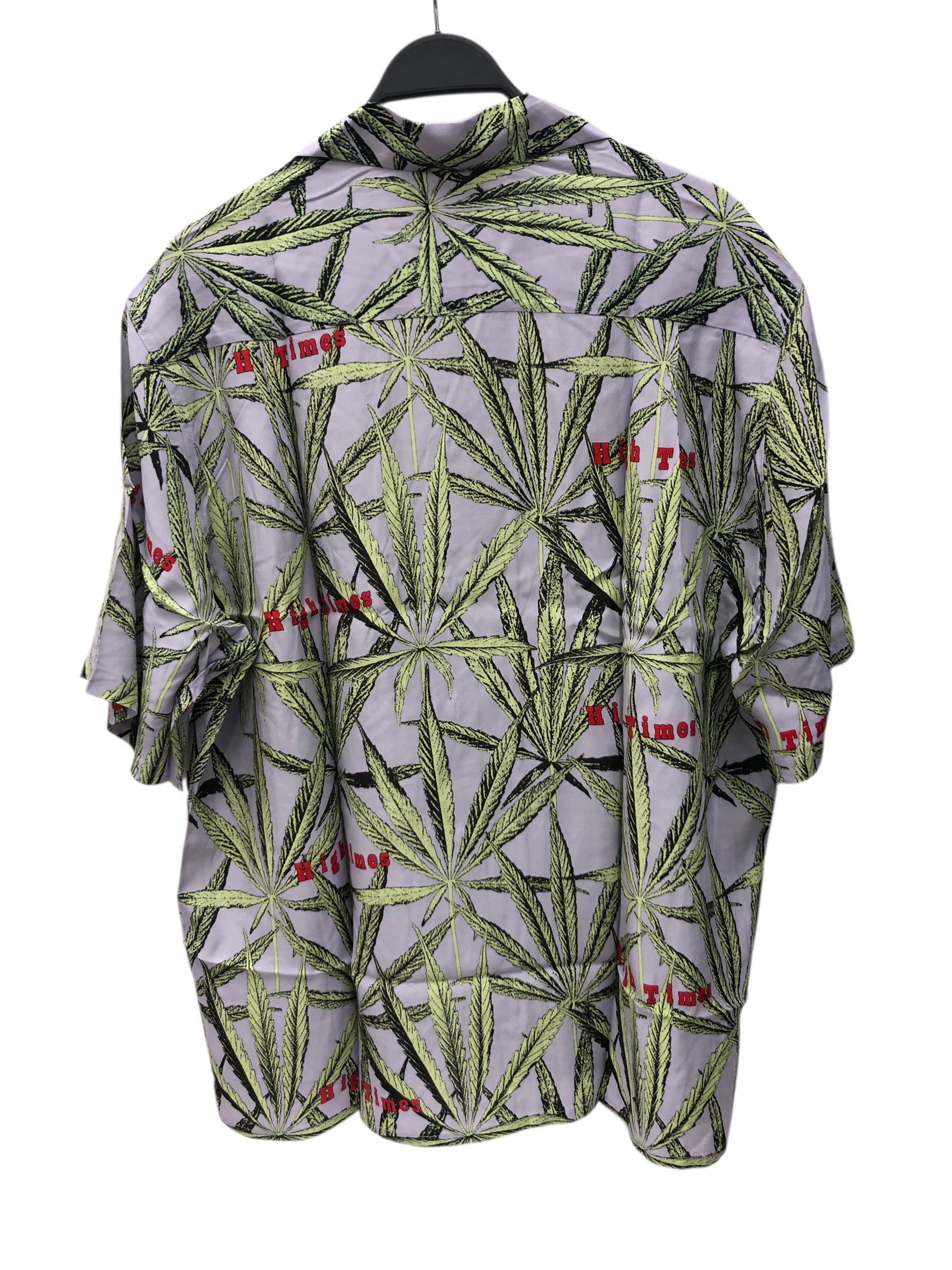 WACKO MARIA/Hawaiian Shirt/XL/Rayon/PPL/Floral Pattern/High Times w/ Leaf Print view 2
