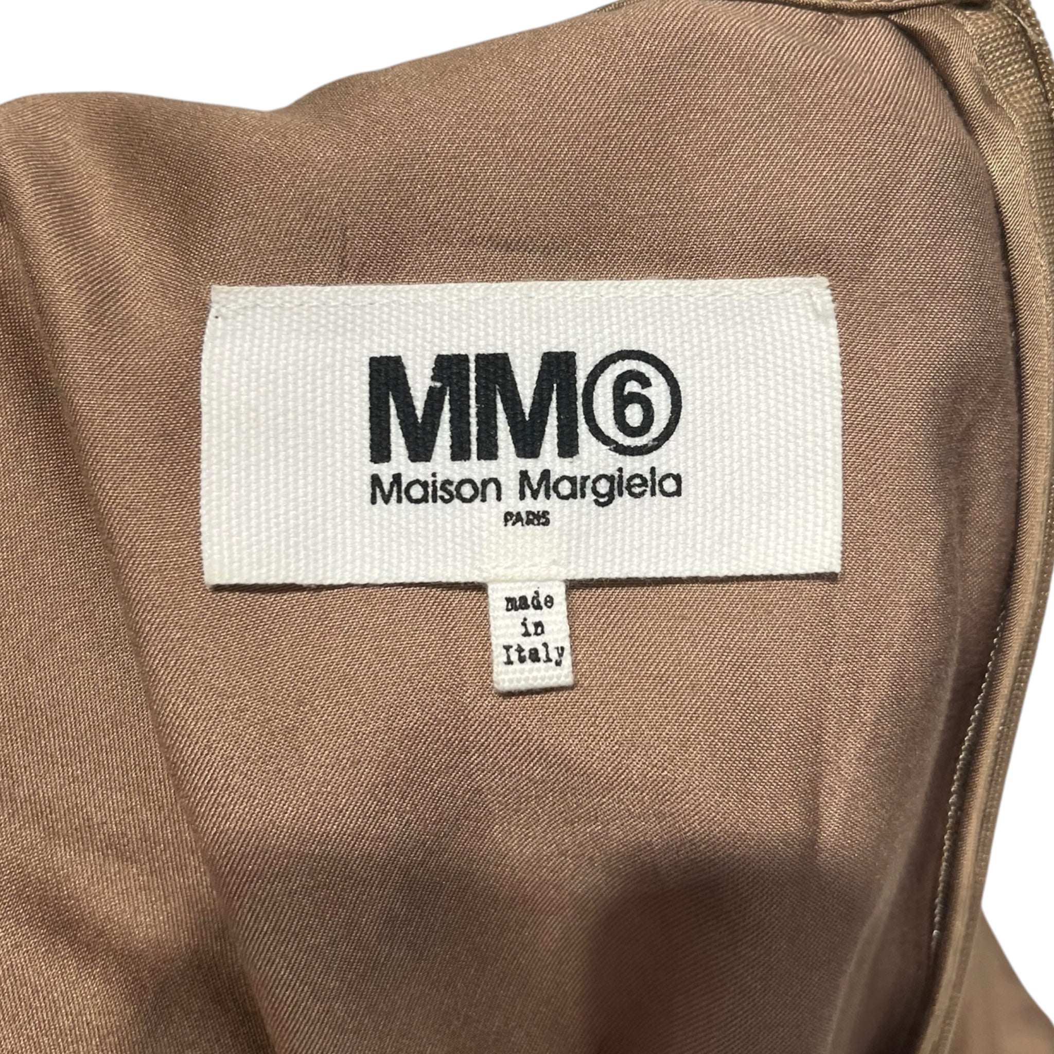 MM6/Cut & Sew/M/CML/taupe double tank view 3