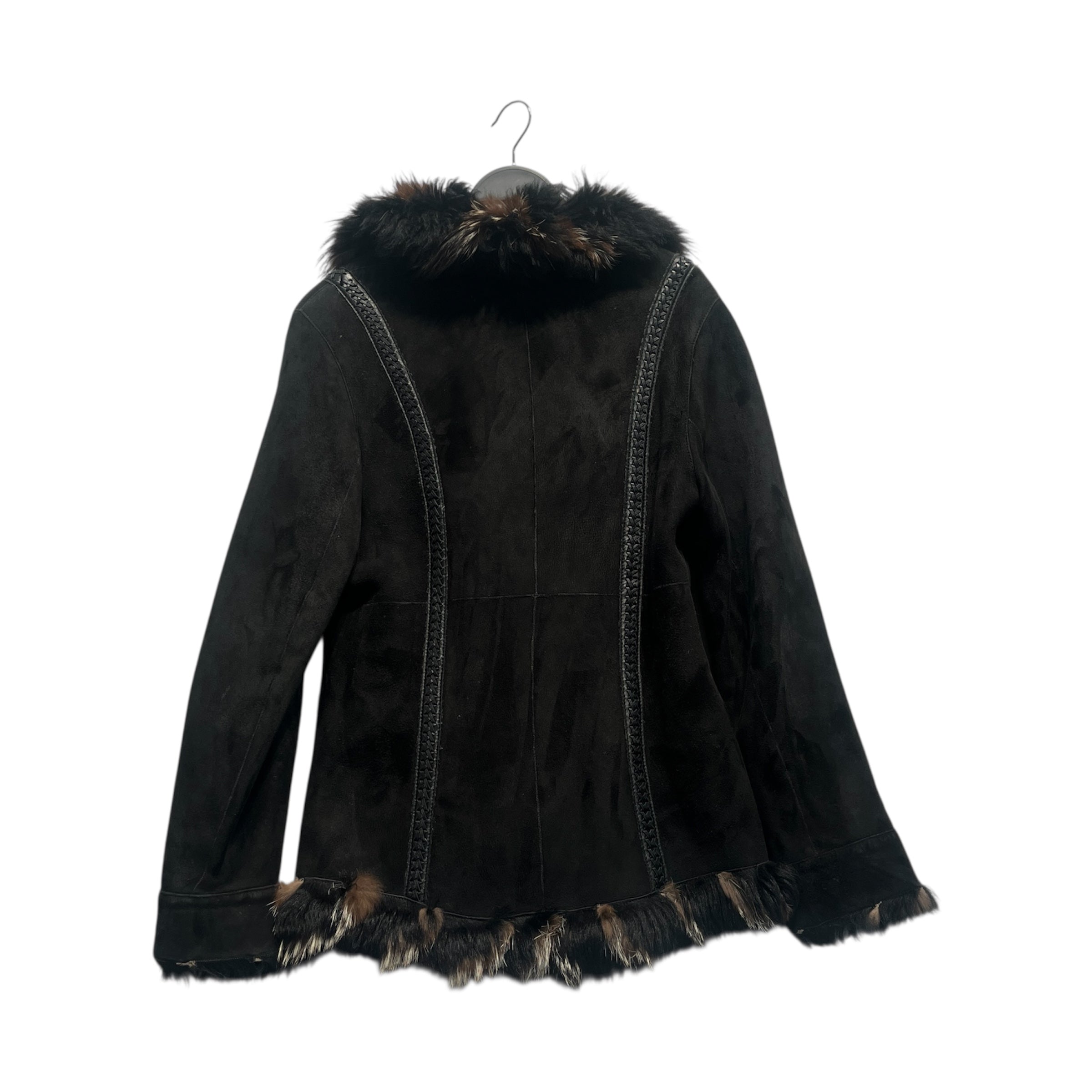 cache/Vintage/Jacket/XS/Suede/BLK/Single Breasted/SHEERLING LINED BLK/BRW/WHT view 2