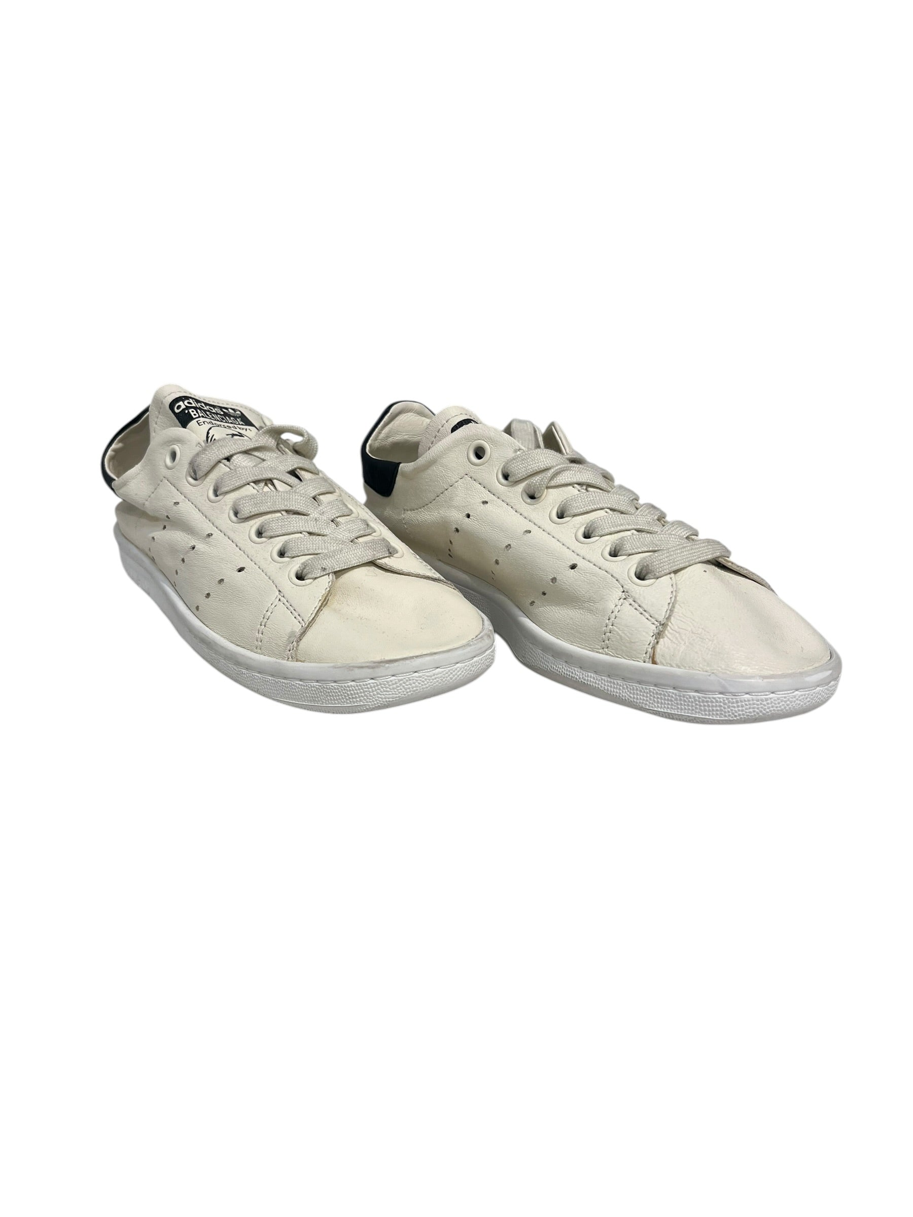BALENCIAGA/Low-Sneakers/Leather/WHT/BLACK BACK TAG IE4549 view 1