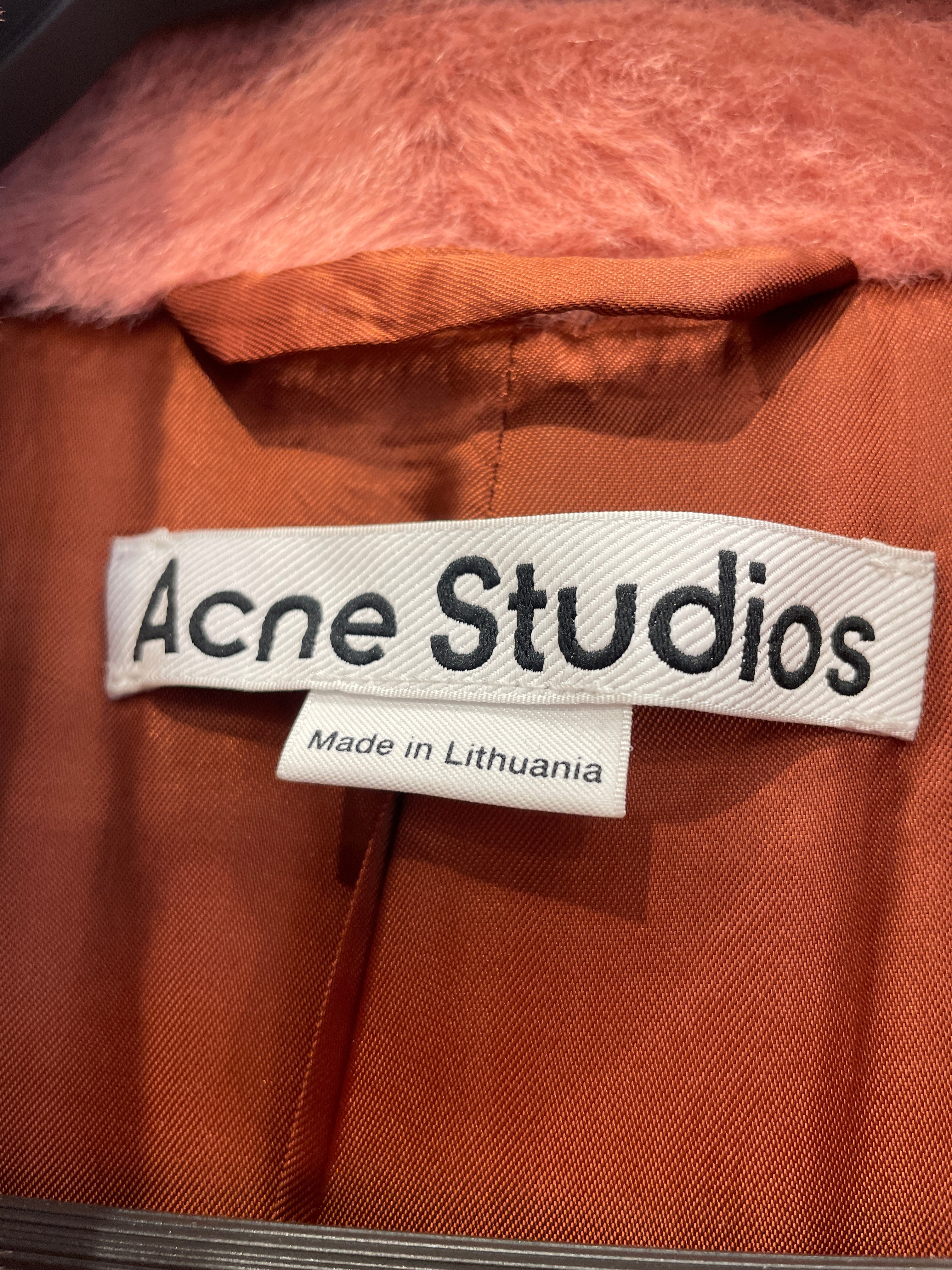 Acne Studios/Trench Coat/34/Fake Fur/PNK/Maxi Length/ view 4