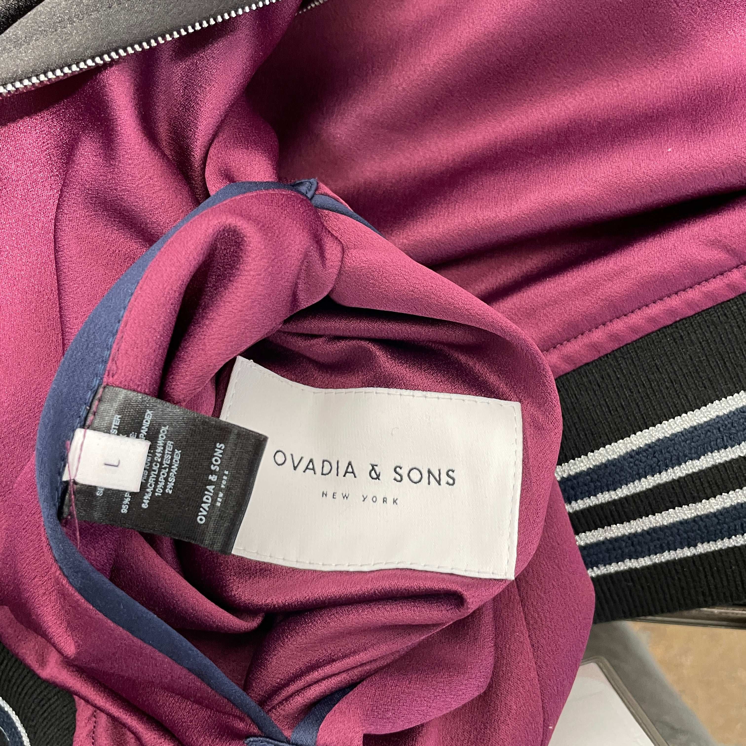 Ovadia and Sons/Jacket/L/Acrylic/BLK/REVERSIBLE view 3