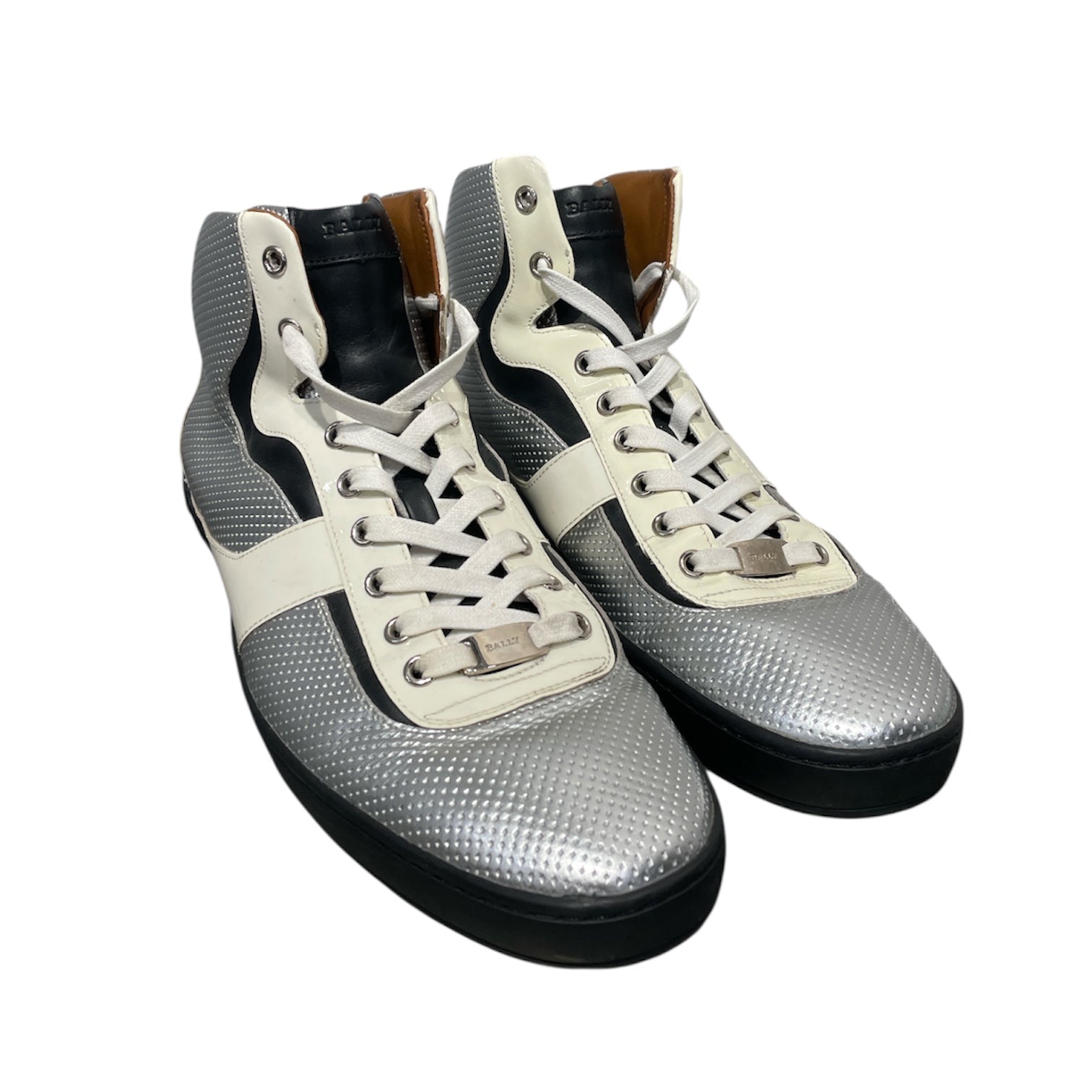 BALLY/Hi-Sneakers/US 12/Leather/GRY/Eroy view 1