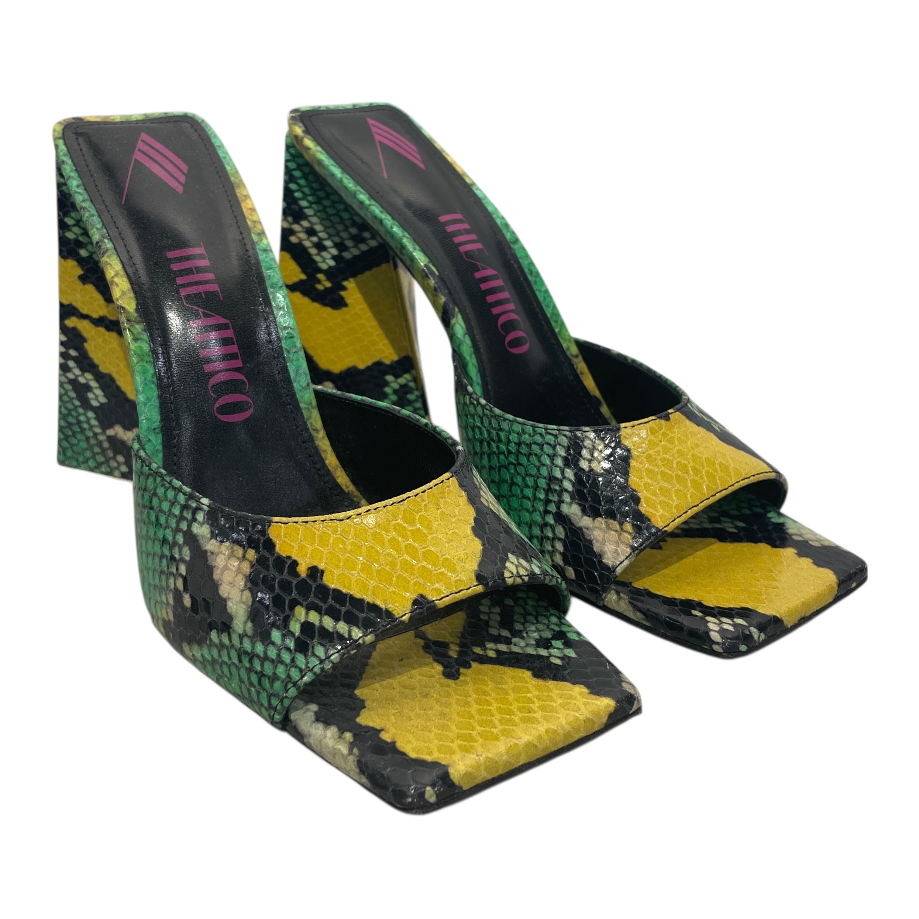 THE ATTICO/Heels/EU 41/Animal Pattern/Leather/MLT/Open-Toe/ view 1