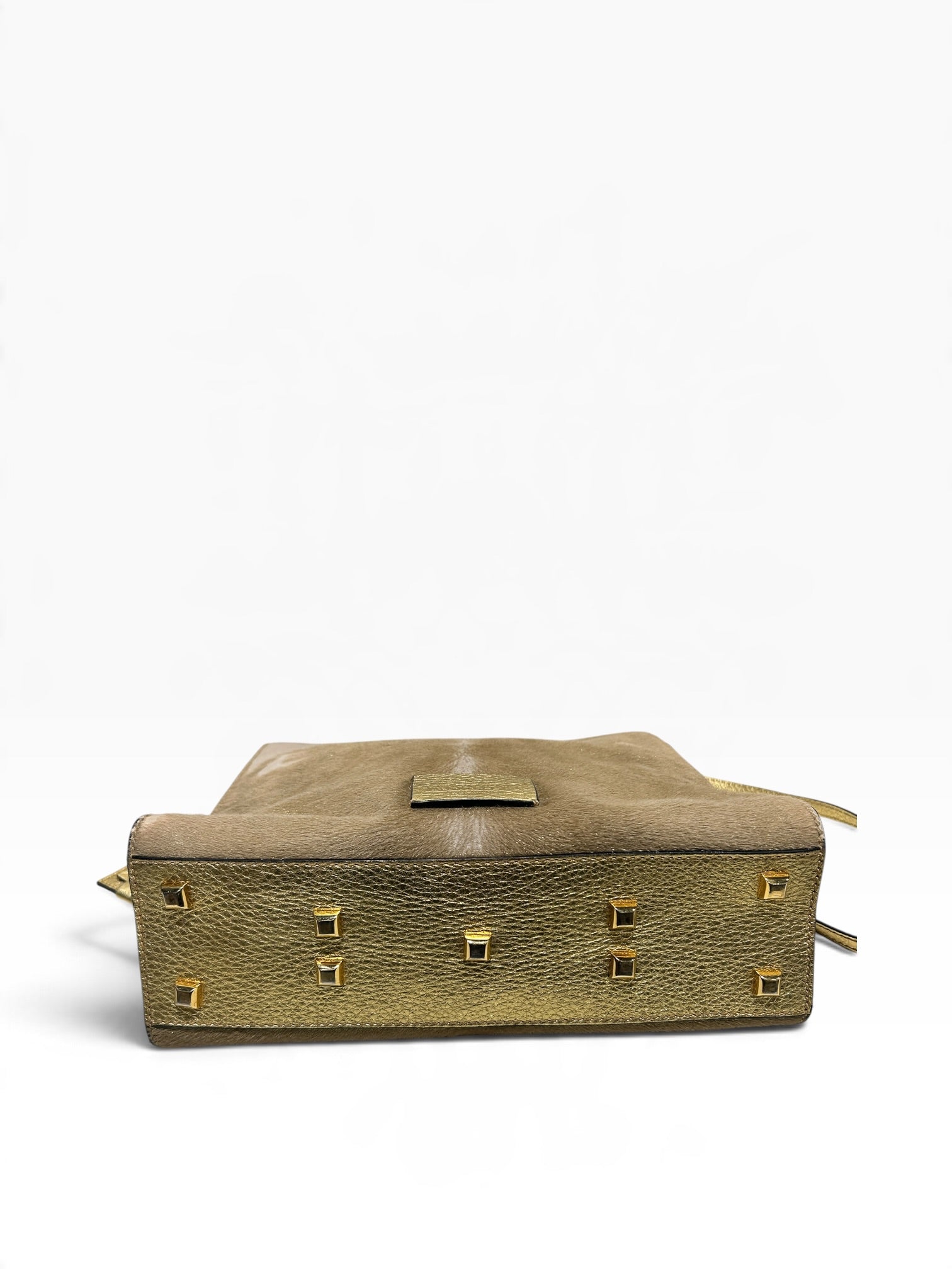 VALENTINO/Hand Bag/Fur/BEG/Rockstud Fur Bag view 3