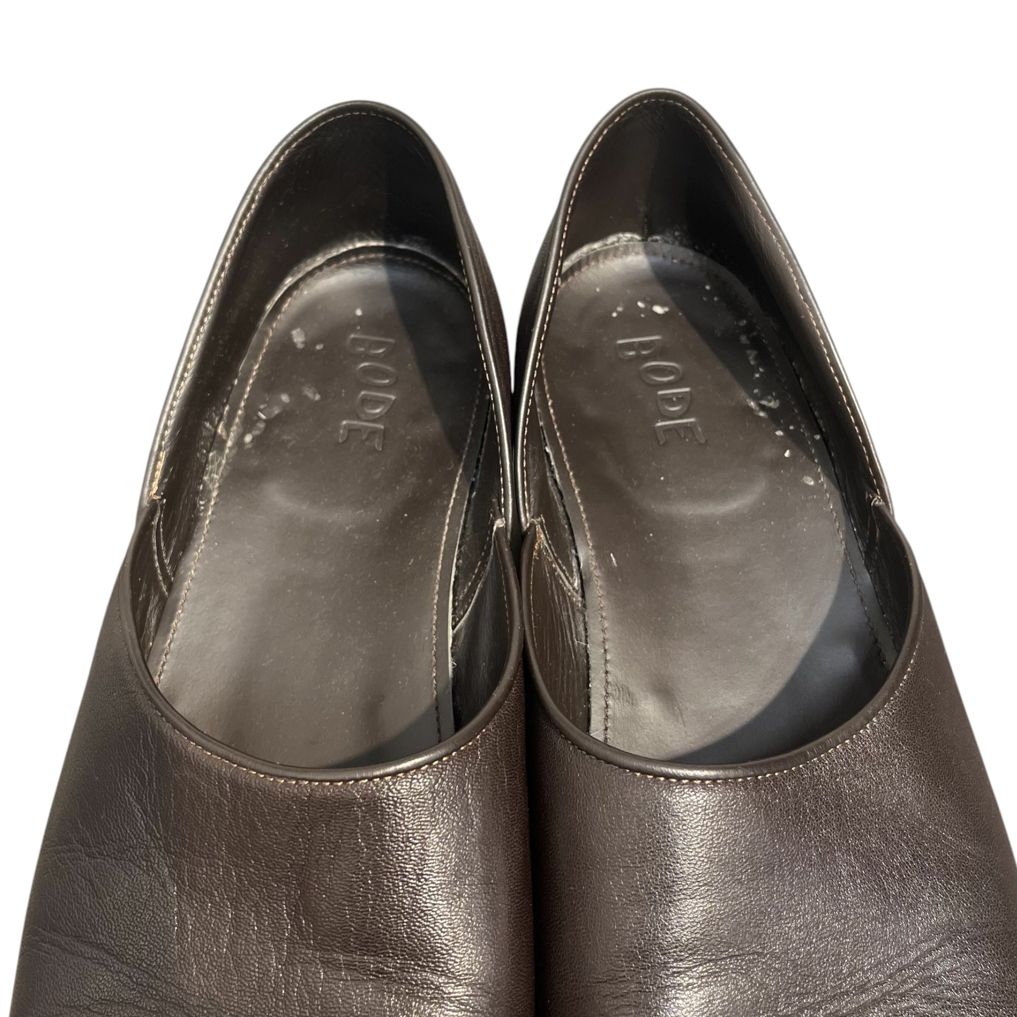 BODE/Dress Shoes/EU 43/Leather/BRW/HOUSE SHOE DARK SLIP ONS view 6