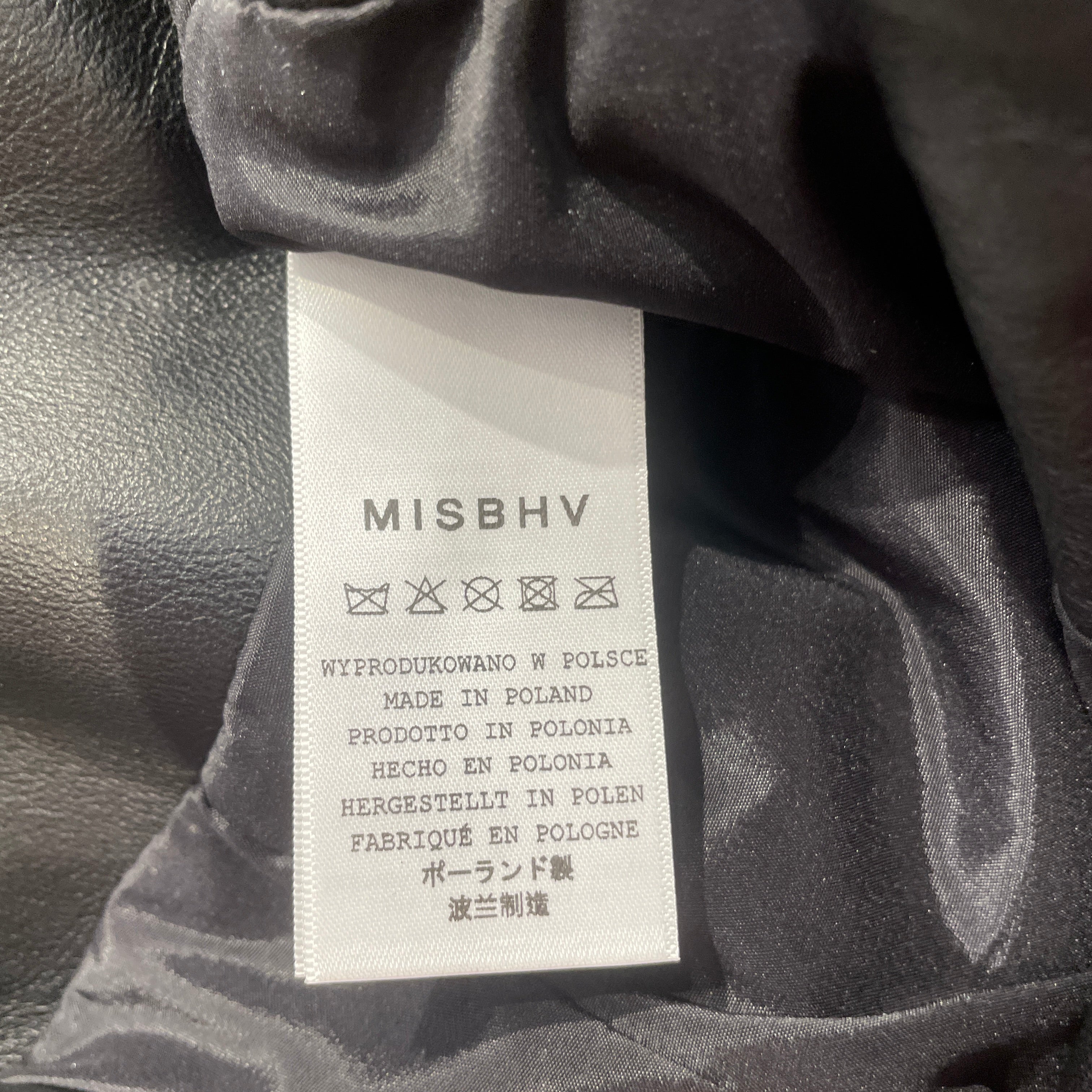 MISBHV/Bottoms/S/Leather/BLK/ view 4