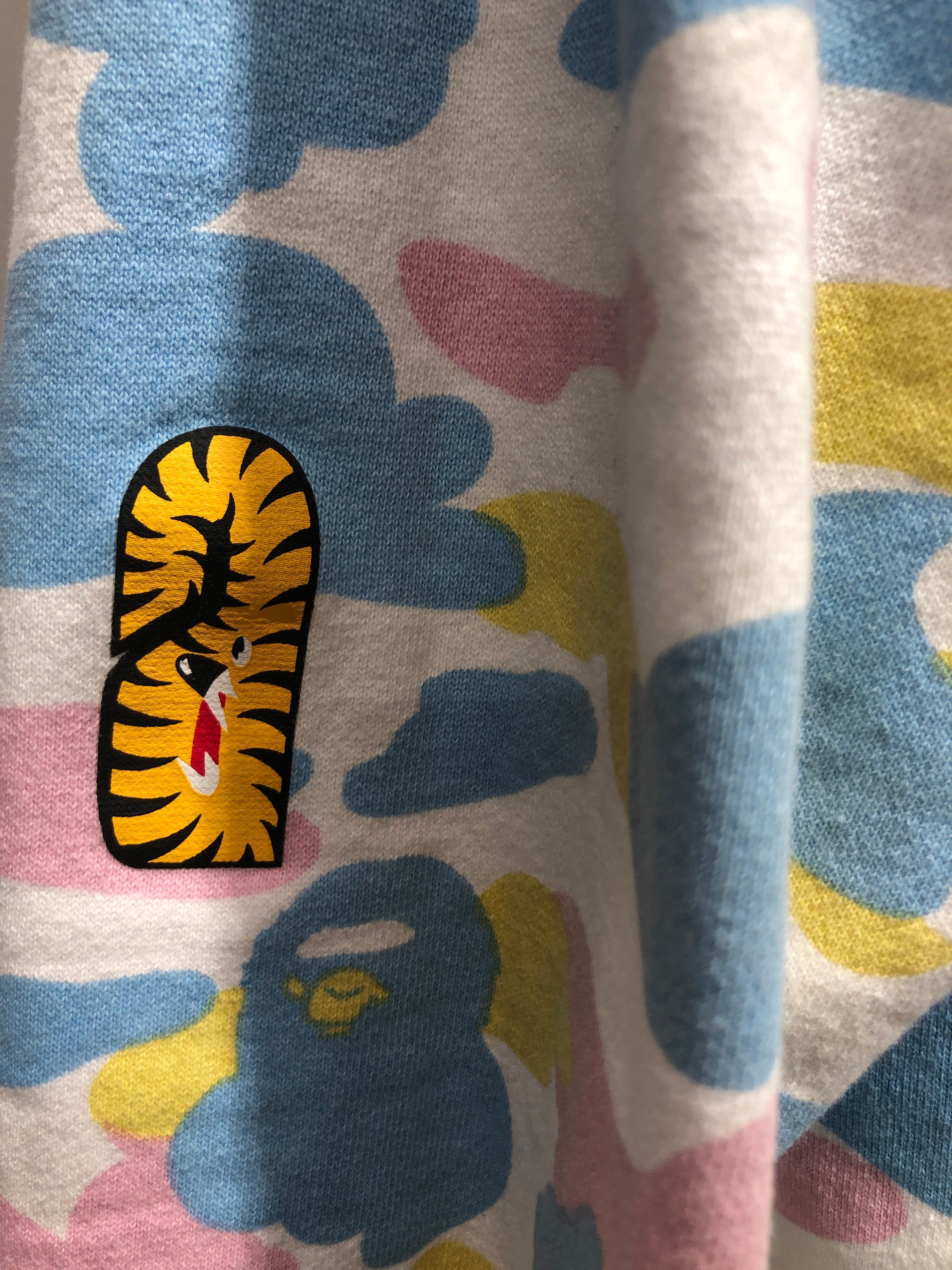 A BATHING APE/Zip Up Hoodie/XL/Cotton/MLT/Pastel view 3