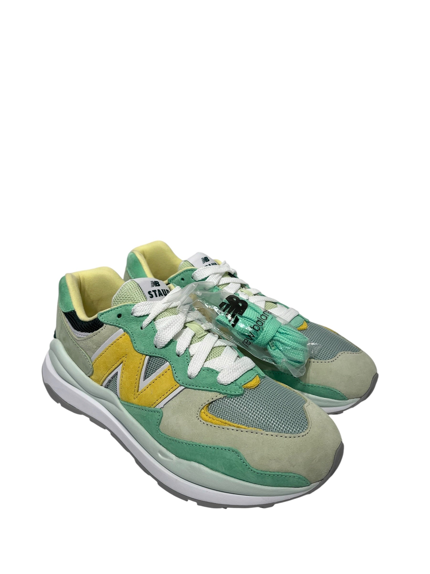 NEW BALANCE/Low-Sneakers/US 9.5/Suede/GRN/Staud 574 view 1