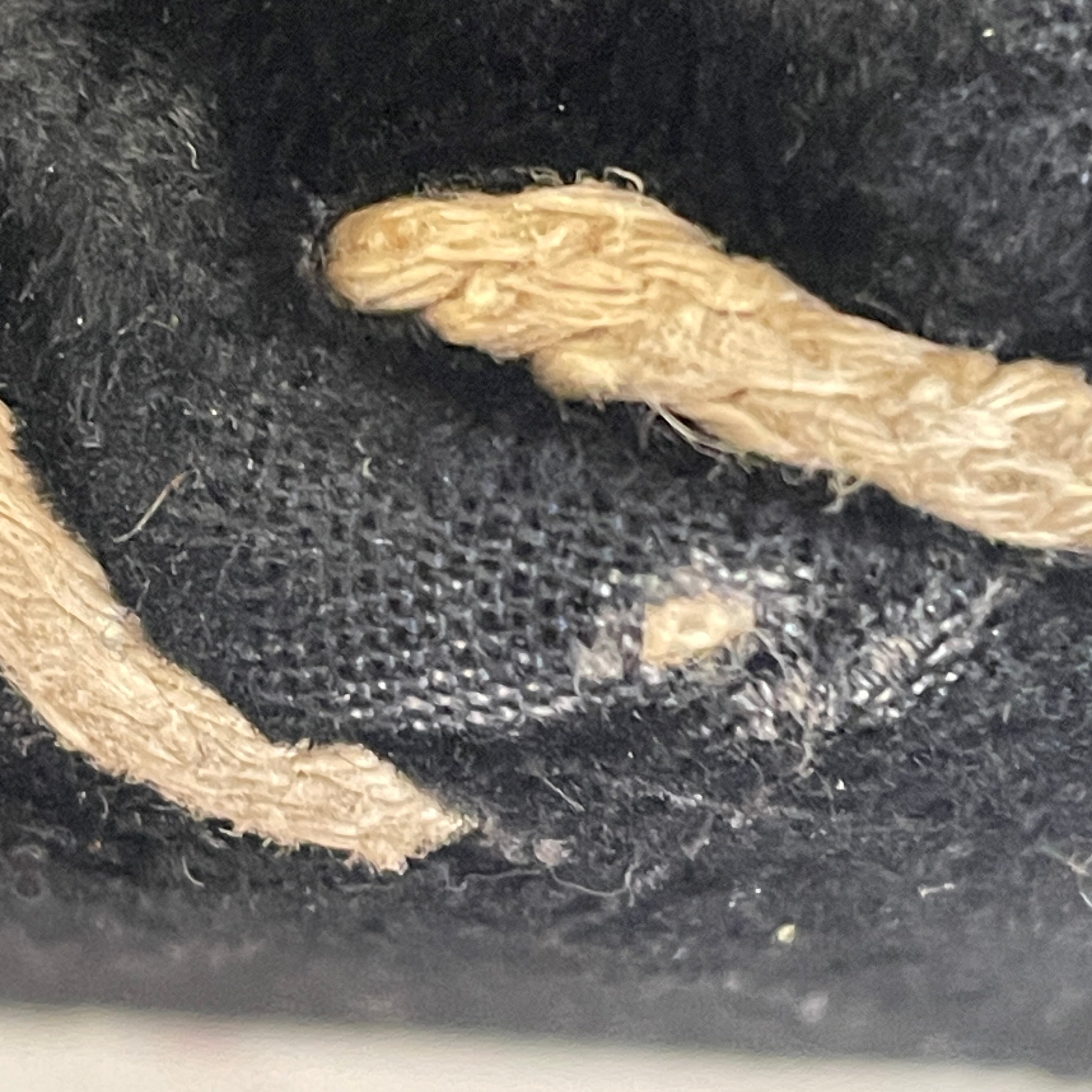 CHANEL/Cross Body Bag/Velour/BLK/vintage whip stitch view 11