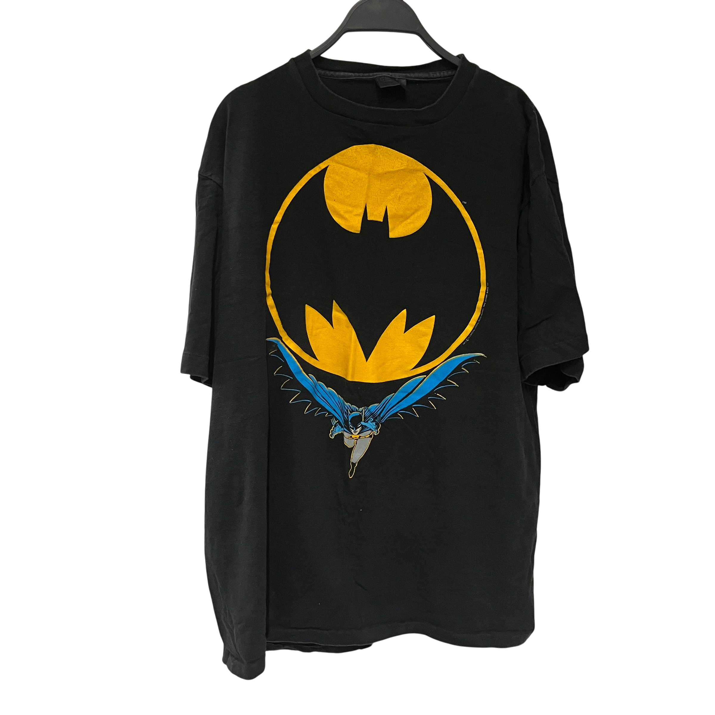 Vintage/T-Shirt/XL/Cotton/BLK/1988 batman huge logo view 1