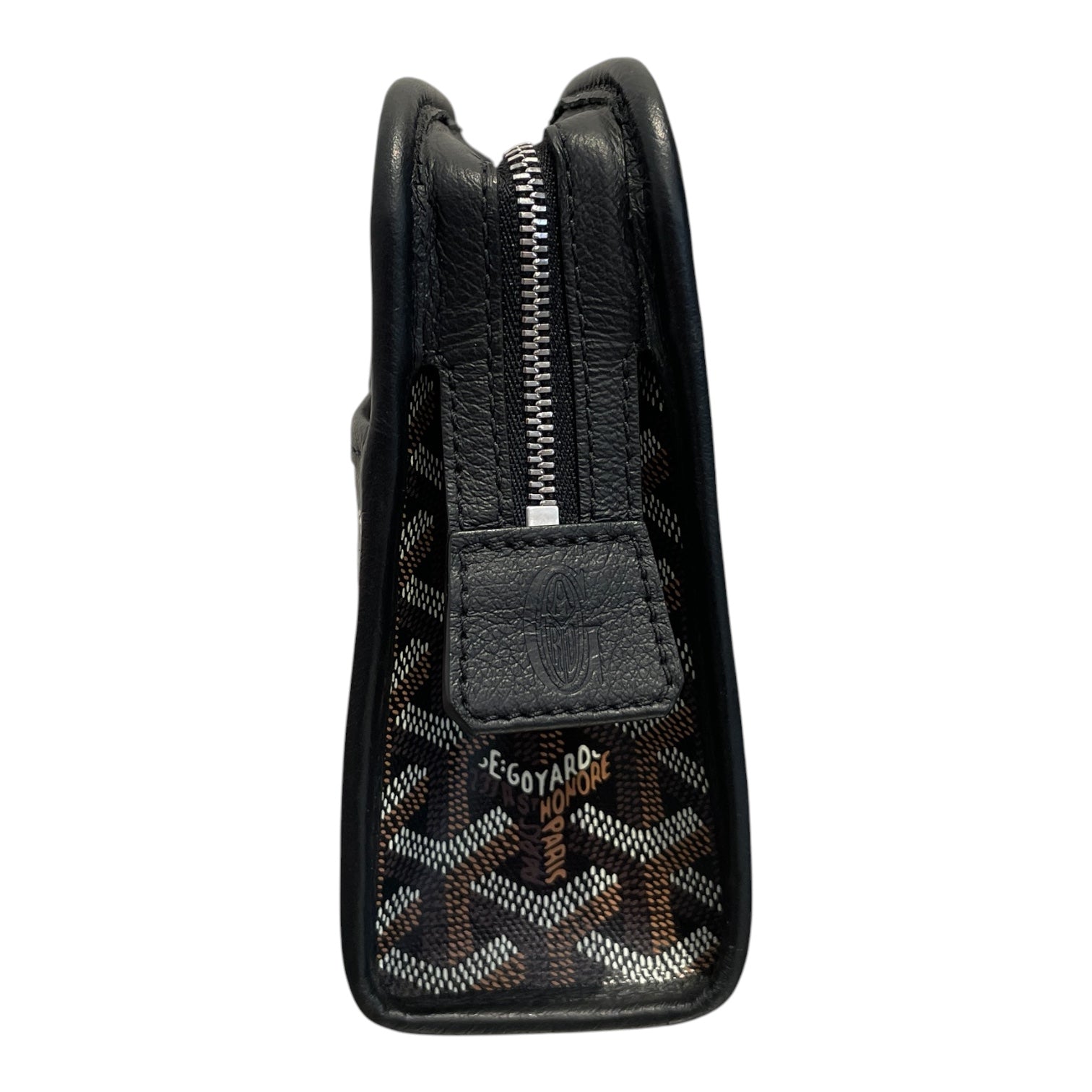 GOYARD/Accessories/Monogram/Leather/BLK/Cosmetic Case view 4