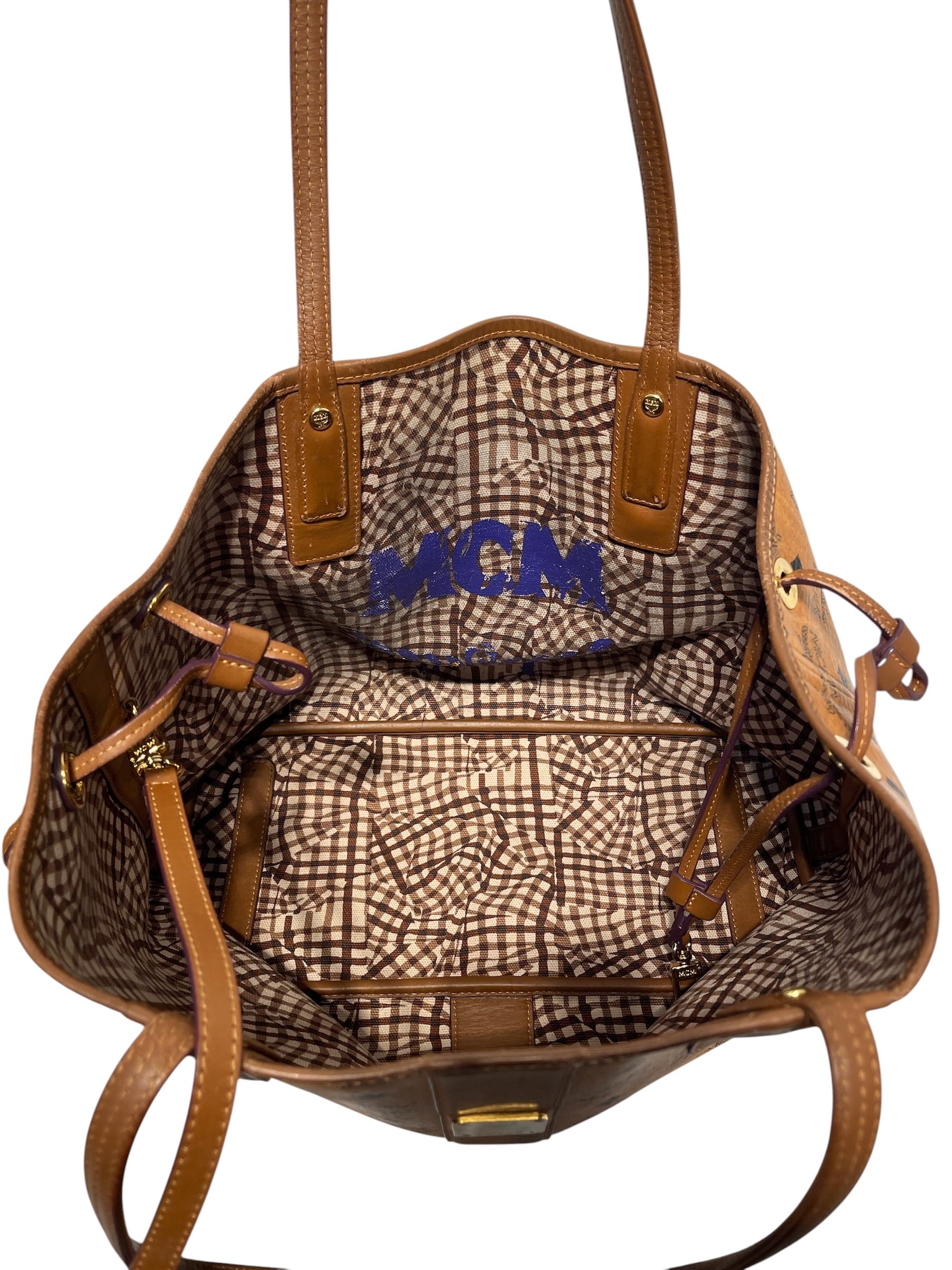 MCM/Tote Bag/Monogram/Leather/CML/McM tote with matching shopper view 6