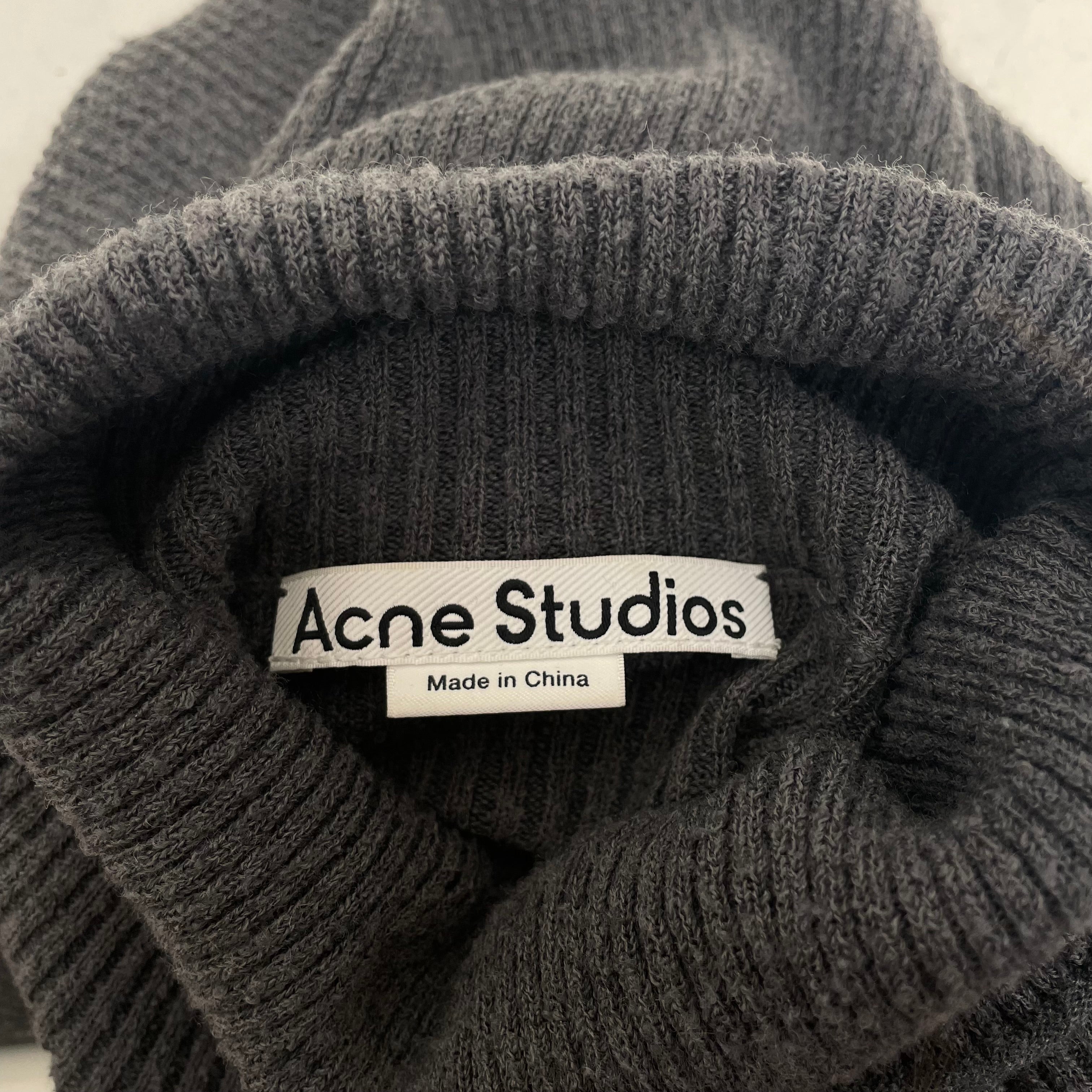 Acne Studios/Sweater/L/Wool/GRY/TURTLENECK LIGHT KNIT view 3