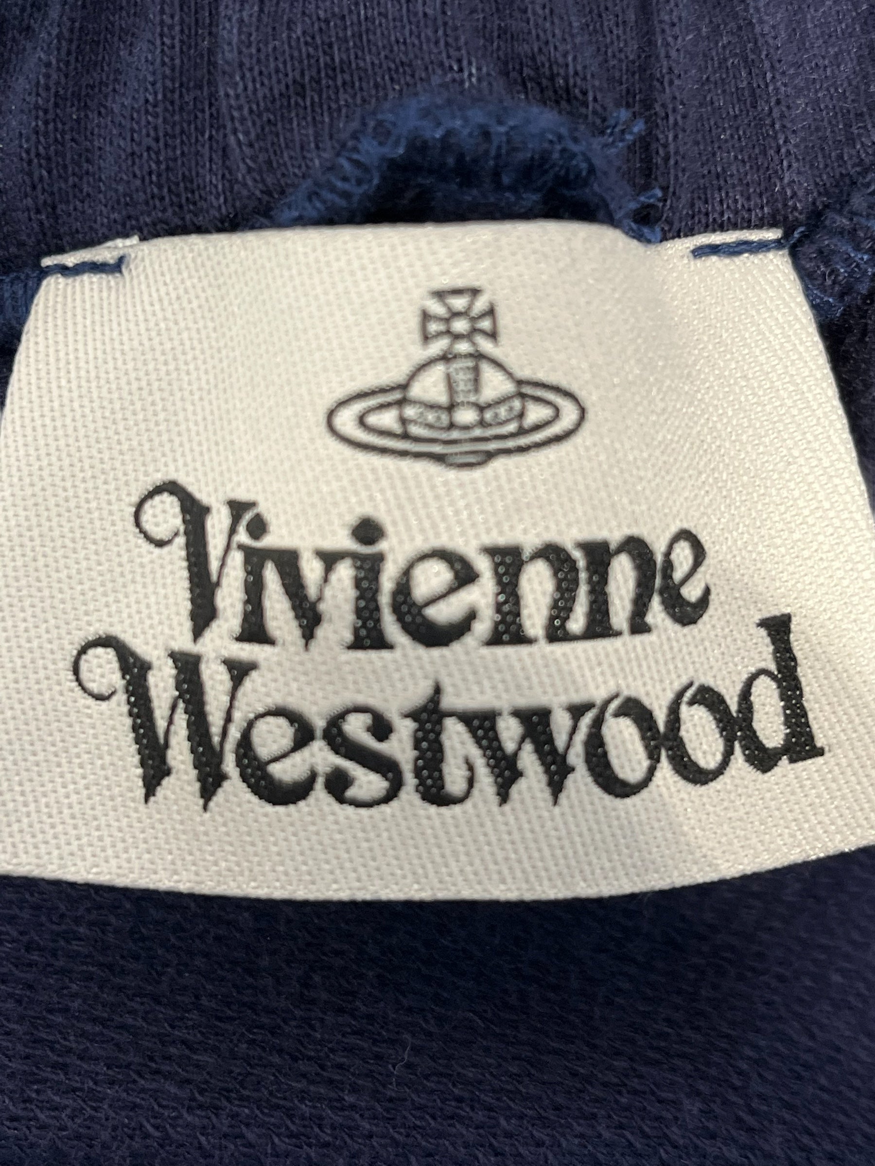Vivienne Westwood/Straight Pants/XS/Cotton/NVY/Joggers/SNAP OFF SIDE TROUSERS view 3