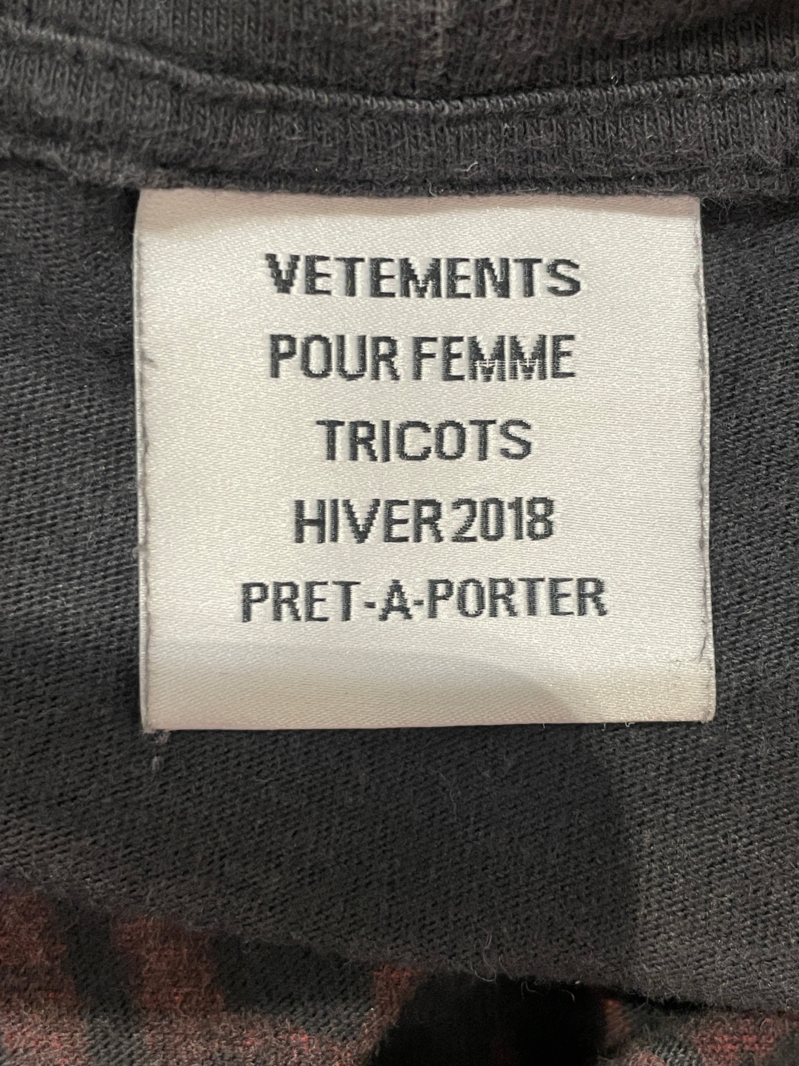 VETEMENTS/Hoodie/Graphic/Cotton/BLK/METAL TOUR HOODIE RED GRAPHIC view 4