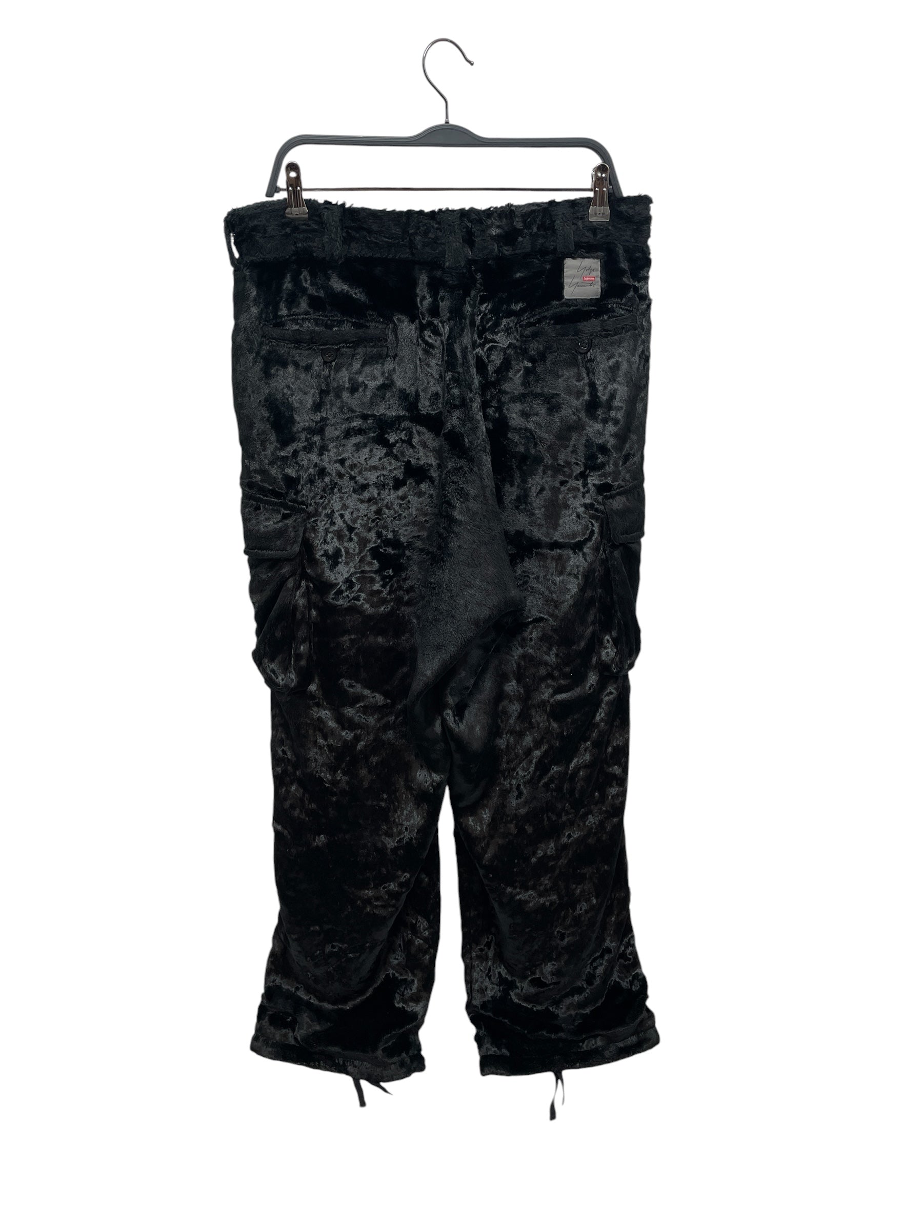 YOHJI YAMAMOTO/Supreme/Pants/32/Cotton/BLK/BLCK VELVET PANTS view 2