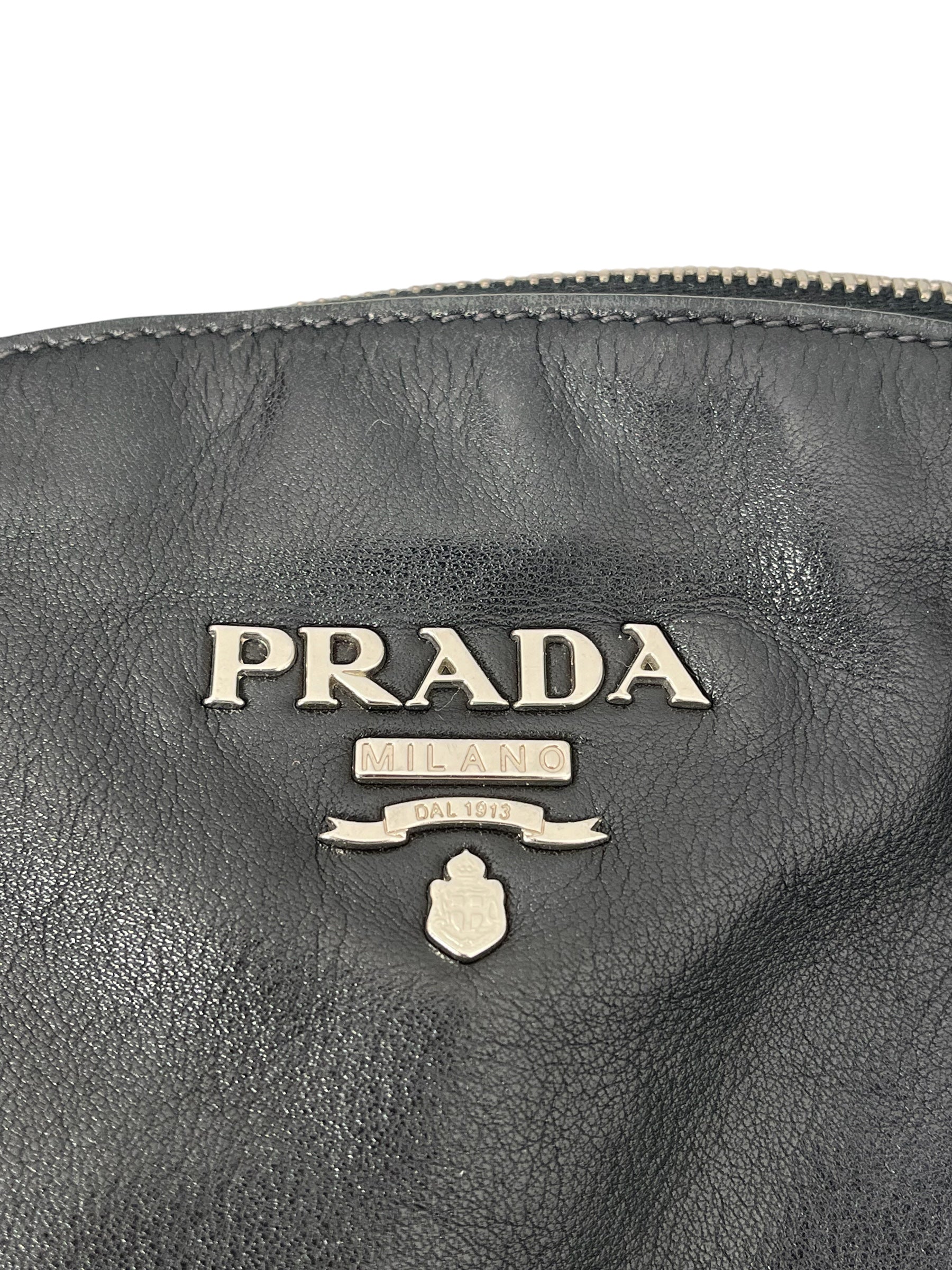 PRADA/Bag/Leather/BLK/LEATHER BOWLER BAG view 10