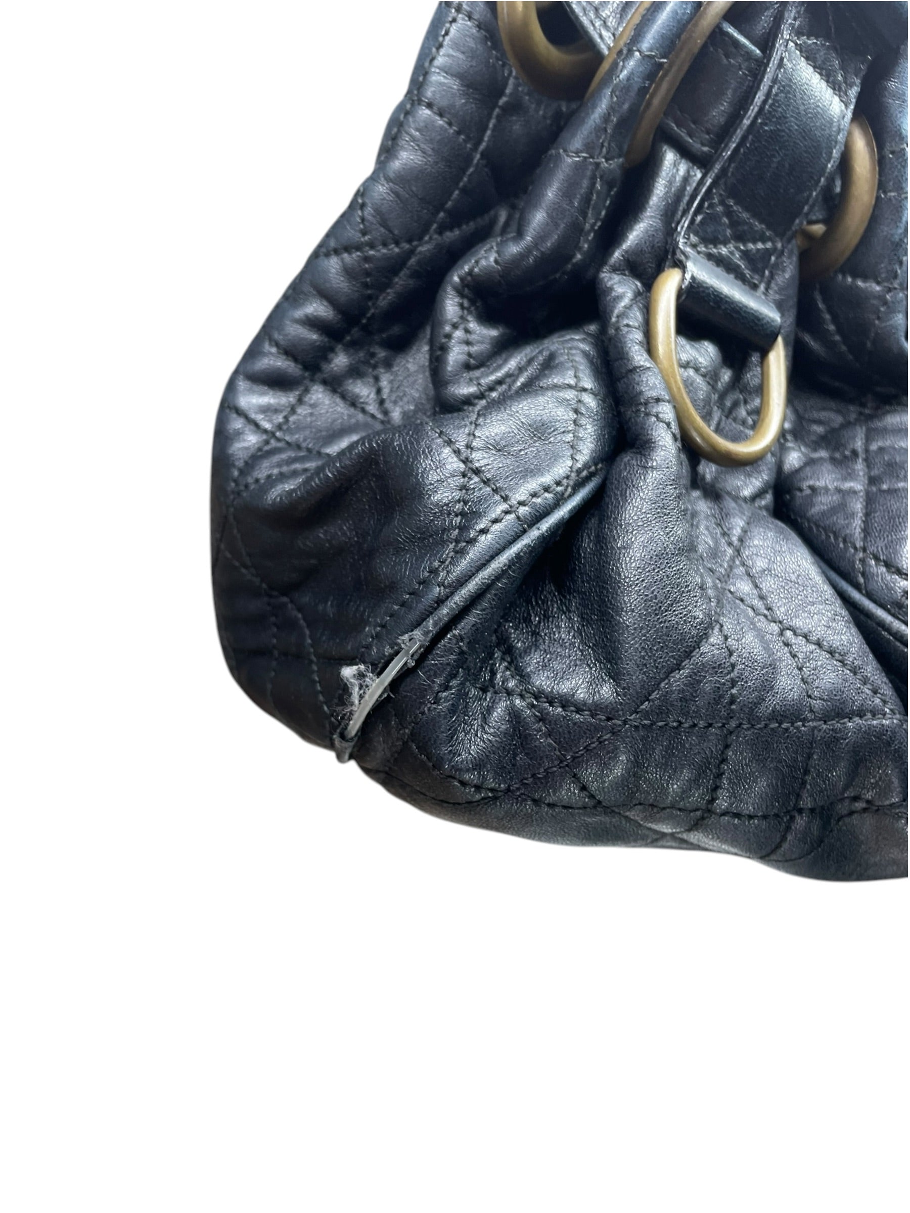 Christian Dior/Bag/Graphic/Leather/BLK/CANNAGE DRAWSTRING FLAP view 8