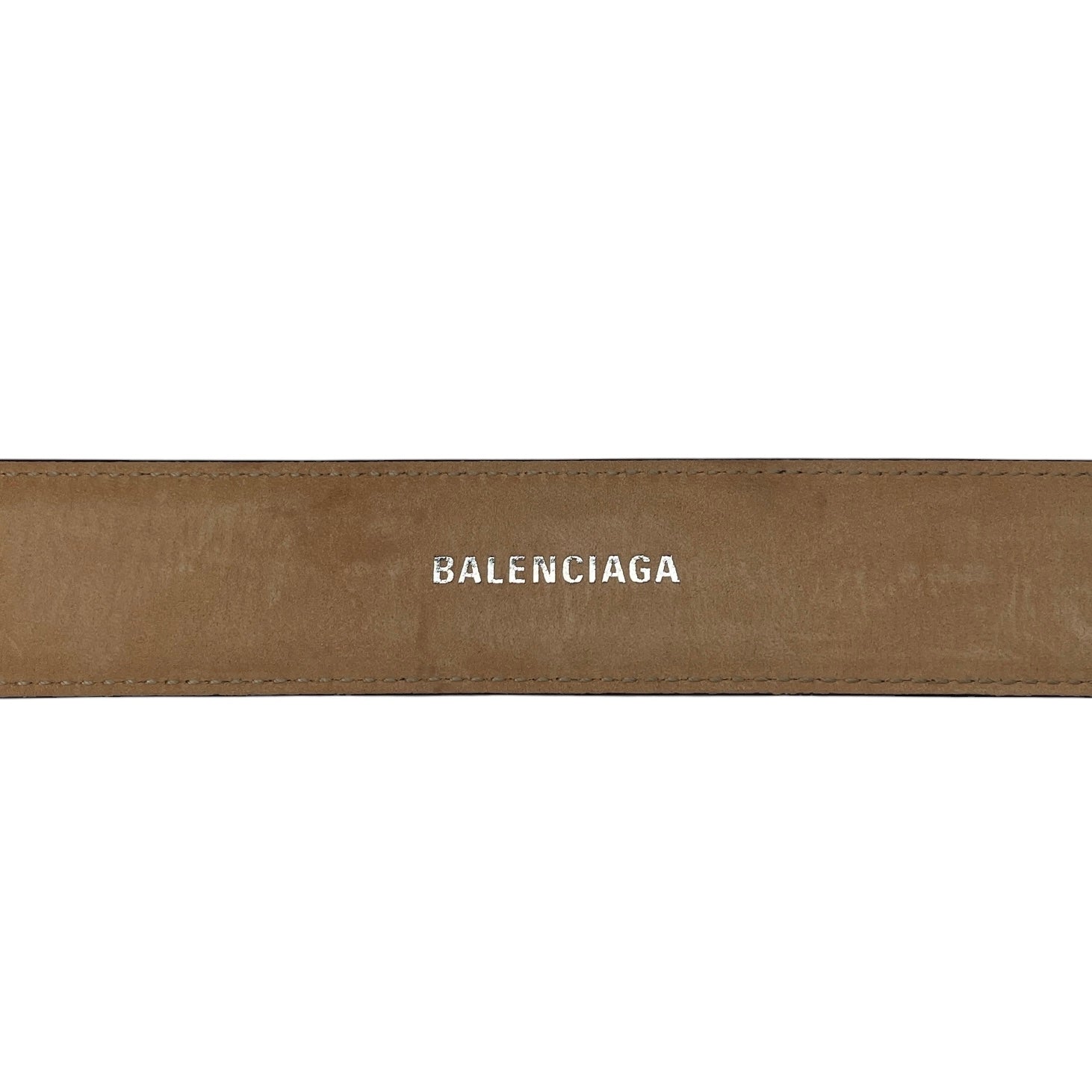 BALENCIAGA/Belt/Leather/BLK/SQUARE BUCKLE SIZE 60 view 3
