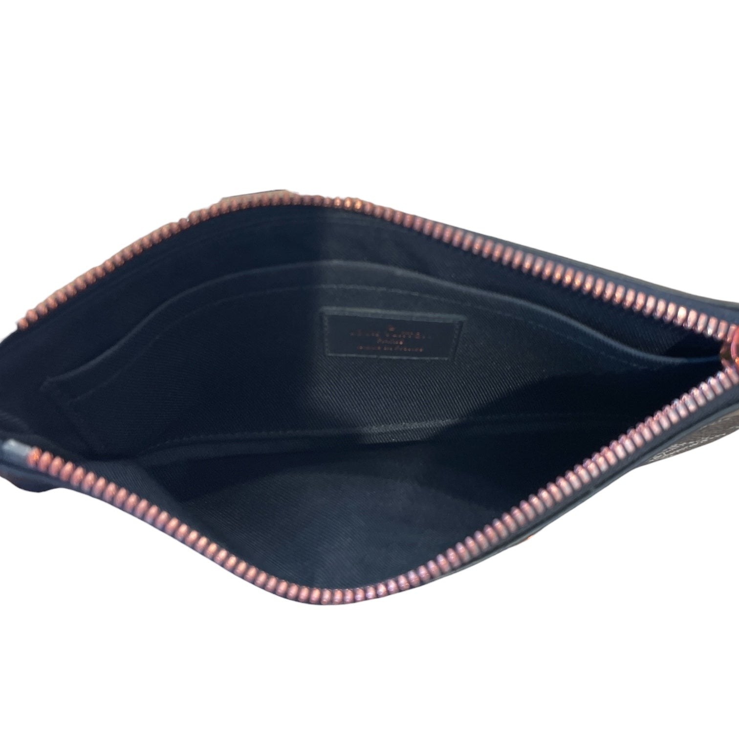 LOUIS VUITTON/Wallet/Monogram/Leather/BLK/UPSIDEDOWN RED LOGO view 3