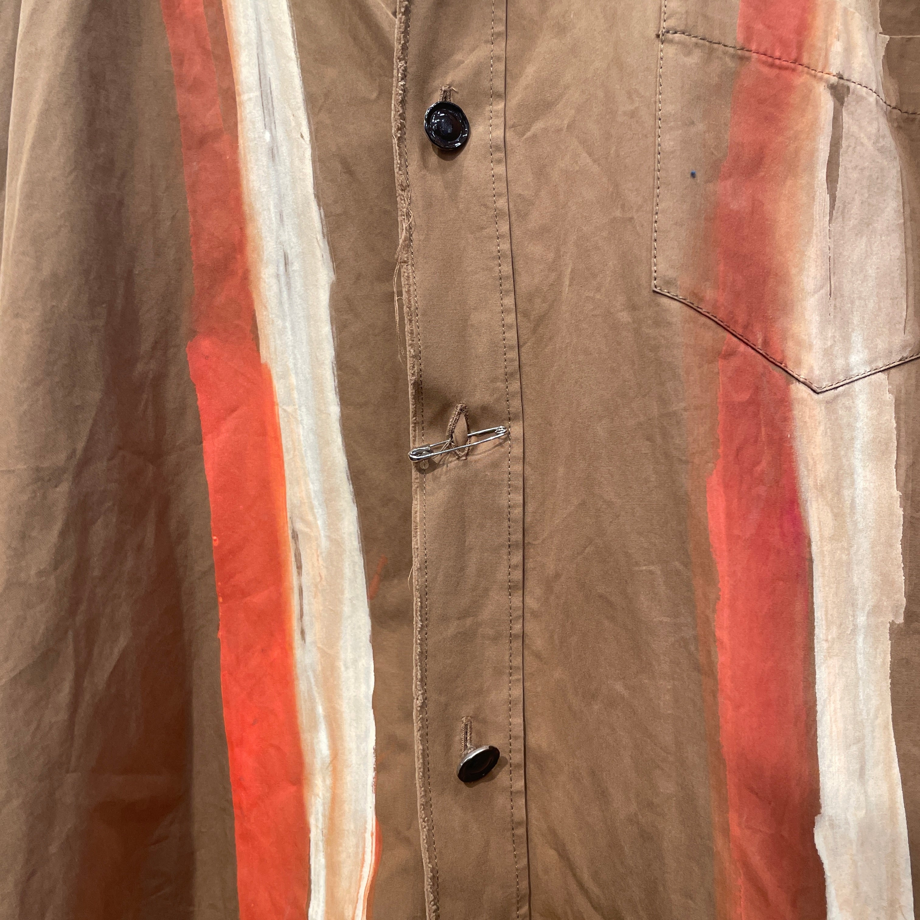 MARNI/Trench Coat/42/Cotton/BEG/Stripe/PAINTED STRIPE TRENCH view 6