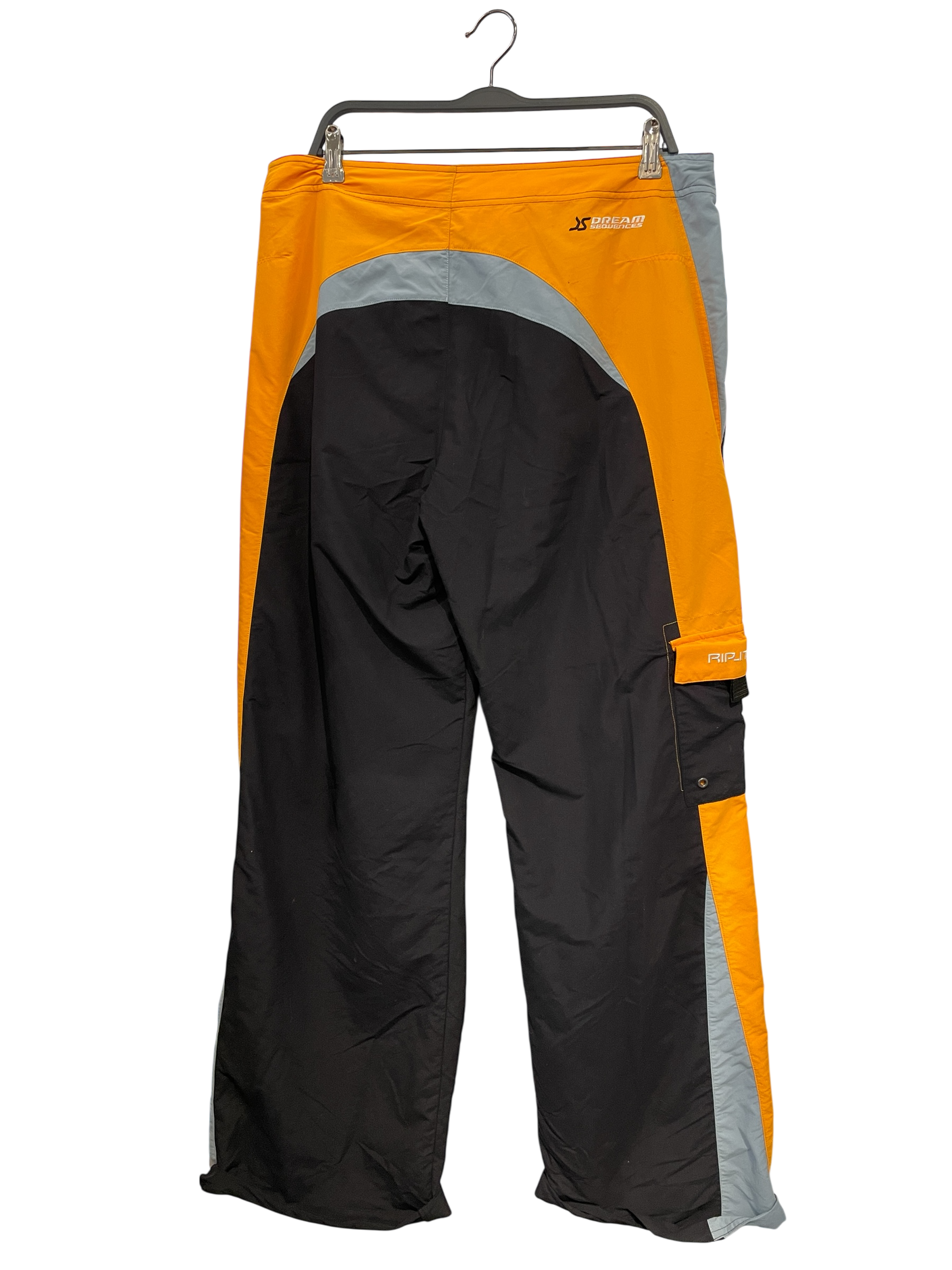 MARTINE ROSE/Pants/Nylon/BLK/ORANGE ACCENTS view 2
