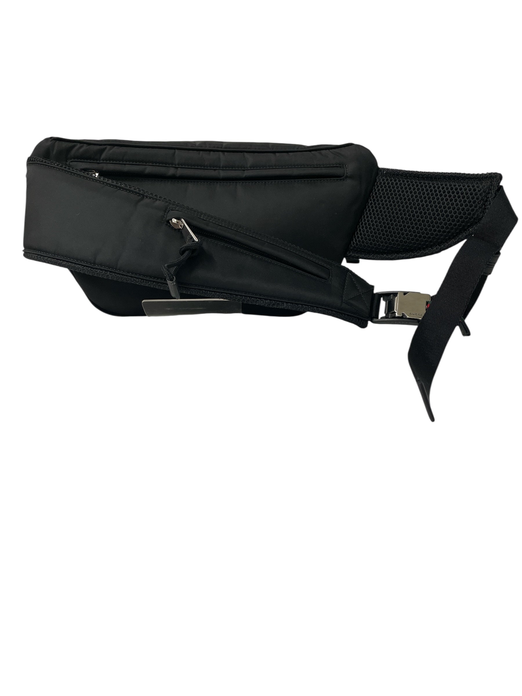 GUCCI/Fanny Pack/Nylon/BLK/LOGO BELT BAG view 2