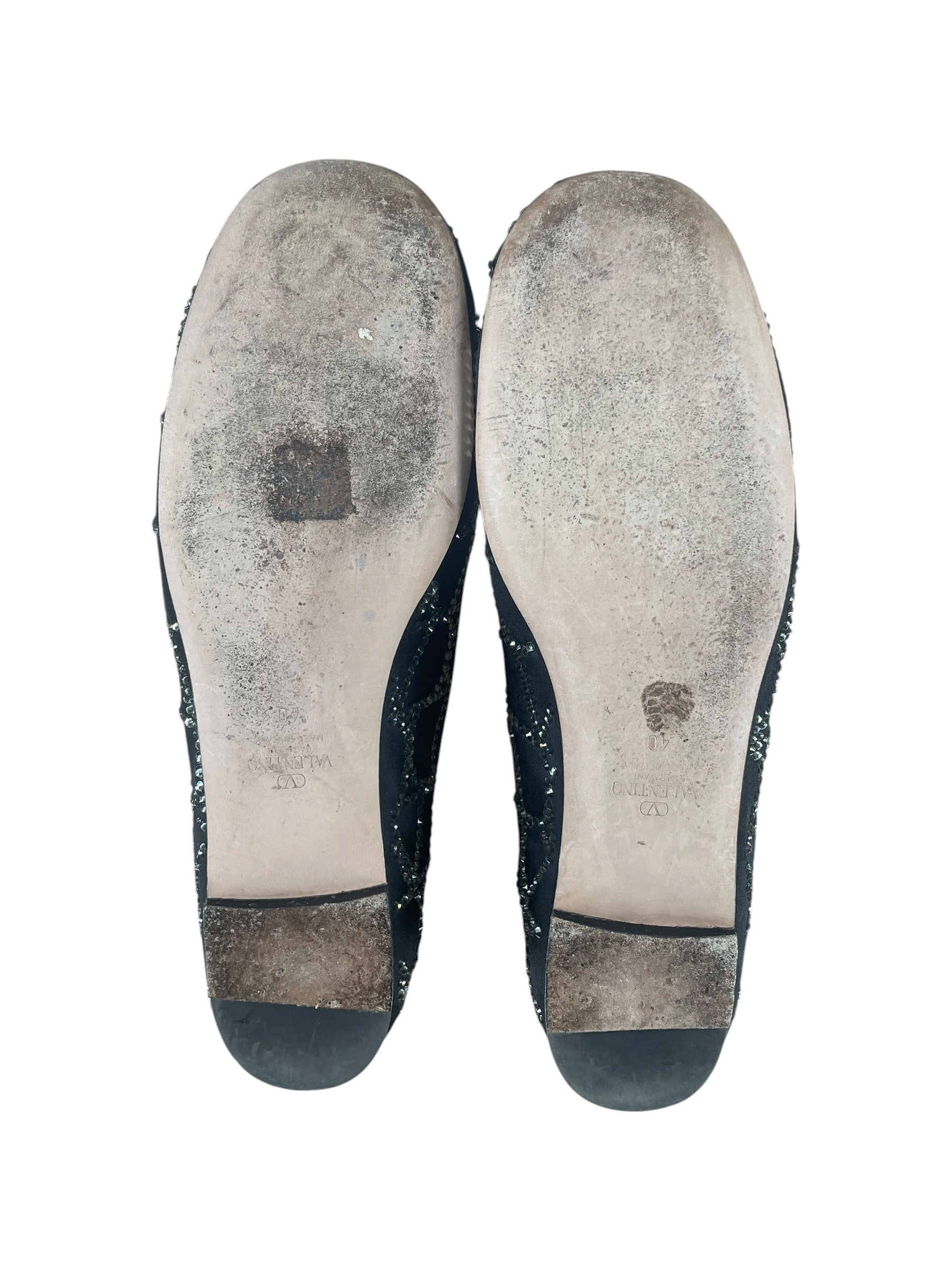 VALENTINO/Flat Shoes/EU 40/Stripe/Nylon/BLK/TOLIE ICONGRAPHE EMBELSHD view 6