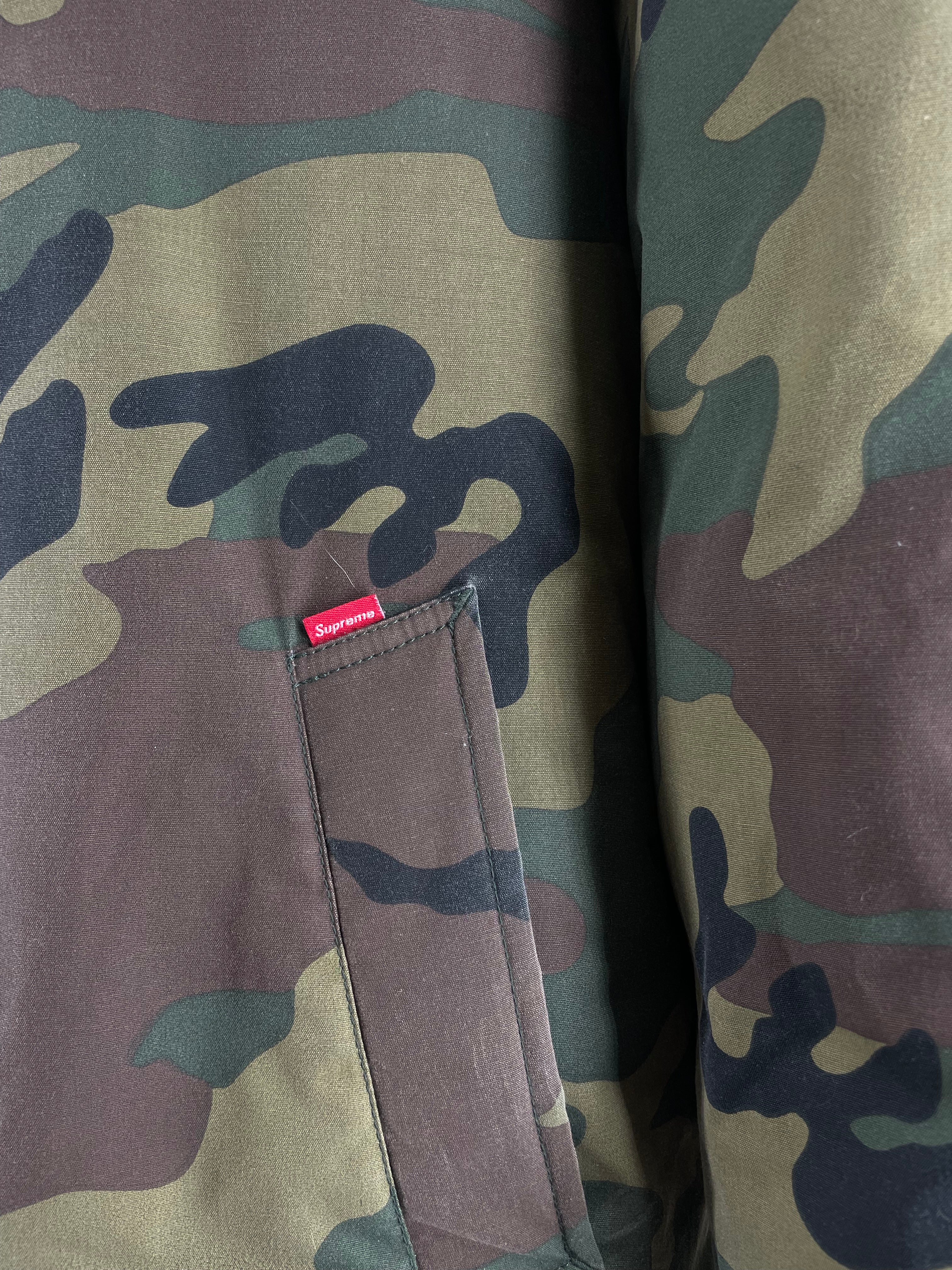 Supreme/Coat/M/Polyester/KHK/camo/fur collar view 3