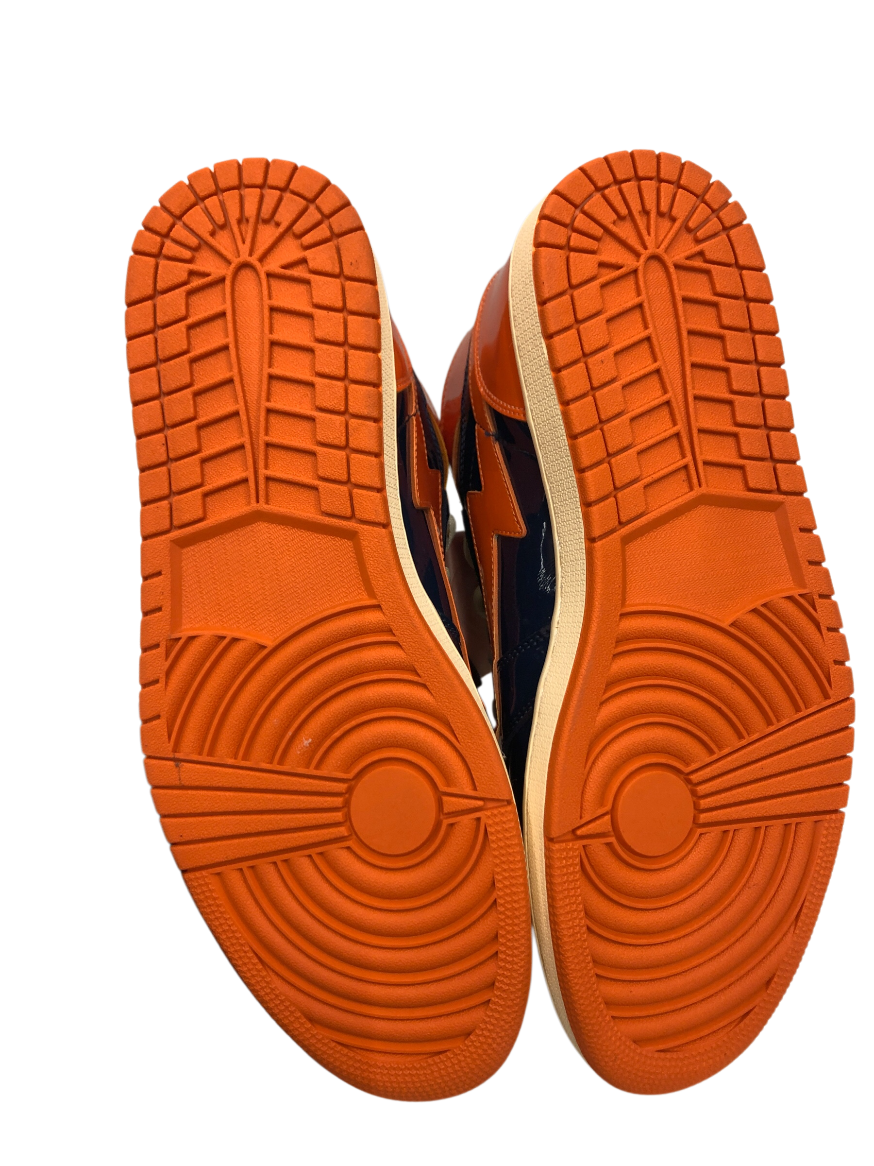 KIY/Hi-Sneakers/US 13/Polyester/BLU/U-Tip/Orange/Blue view 6
