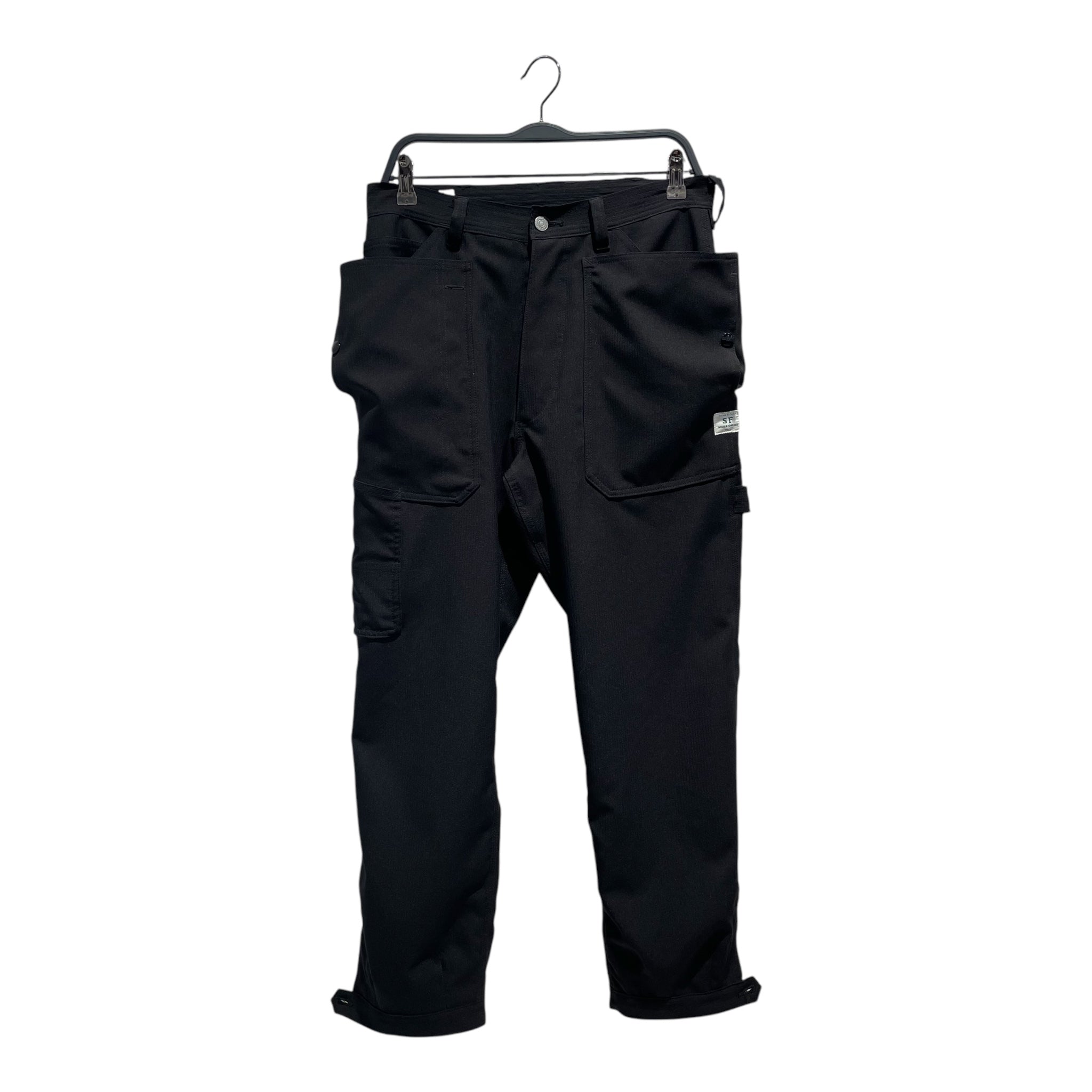 SASSAFRAS/Cargo Pants/S/Polyester/BLK/Puzzle Ring view 1