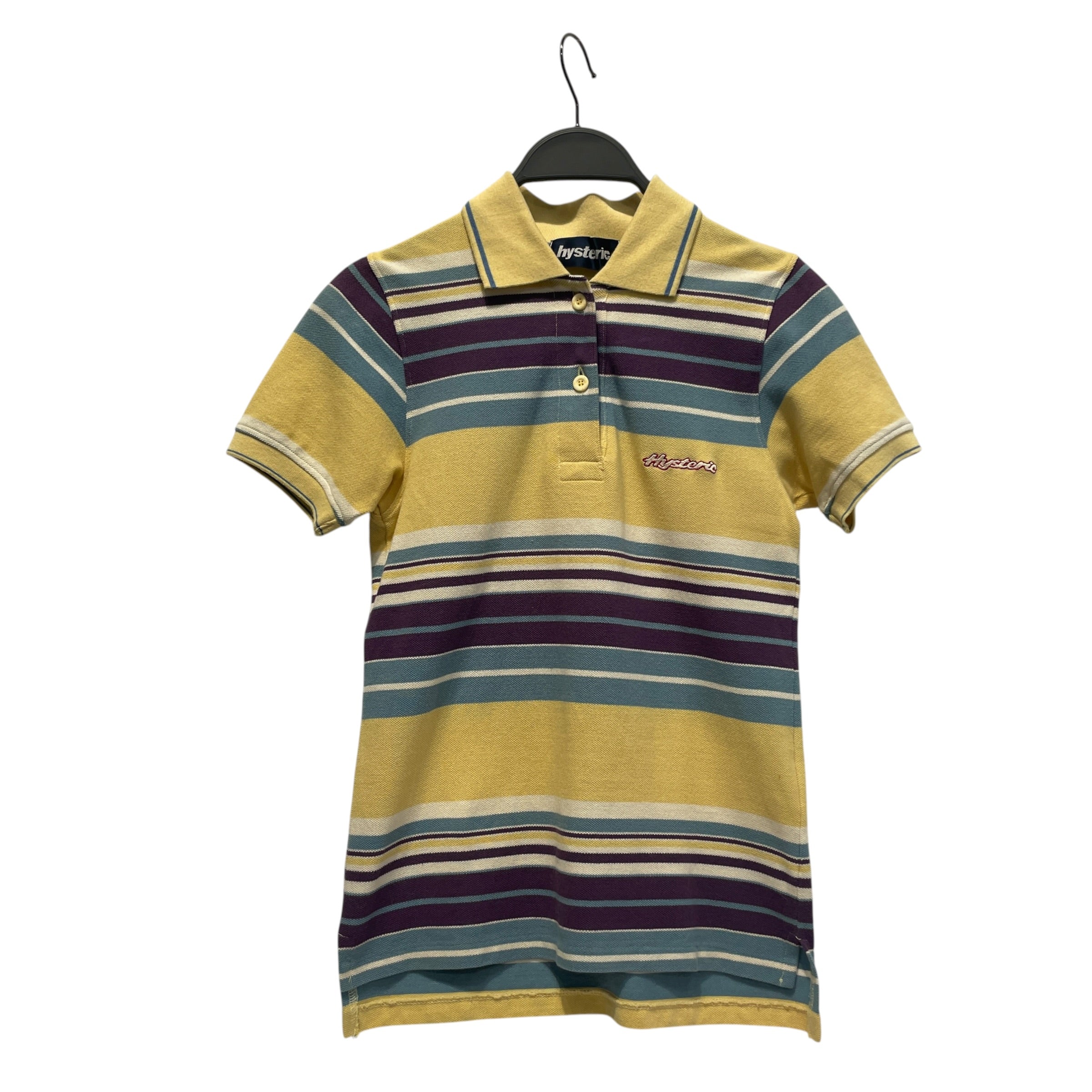 HYSTERIC GLAMOUR/Polo, Rugby/Stripe/Cotton/YEL/Purple Blue Striped Polo view 1
