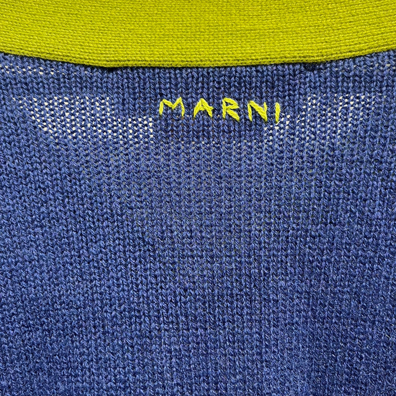 MARNI/Cardigan/36/Cashmere/BLU/blue light blue green