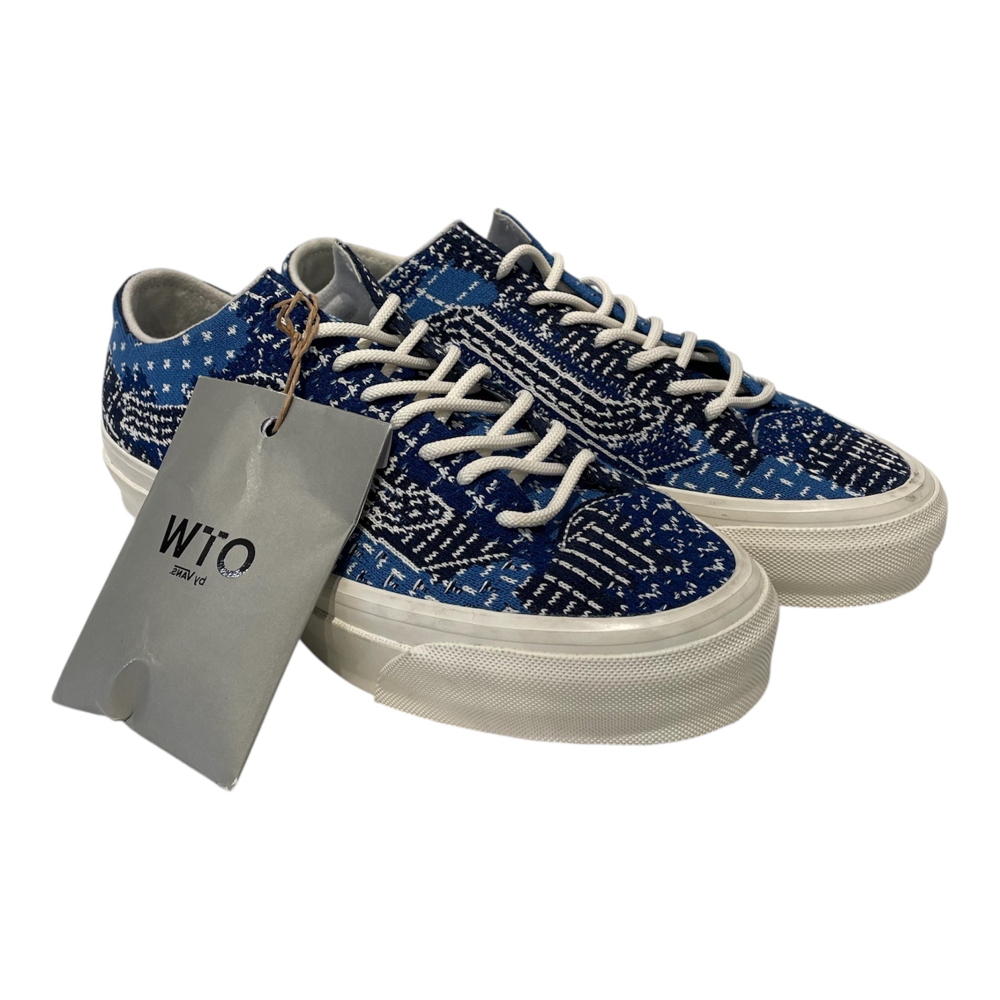 VANS/FDMTL/Low-Sneakers/US 8/All Over Print/Cotton/BLU/Old Skool OTW view 1