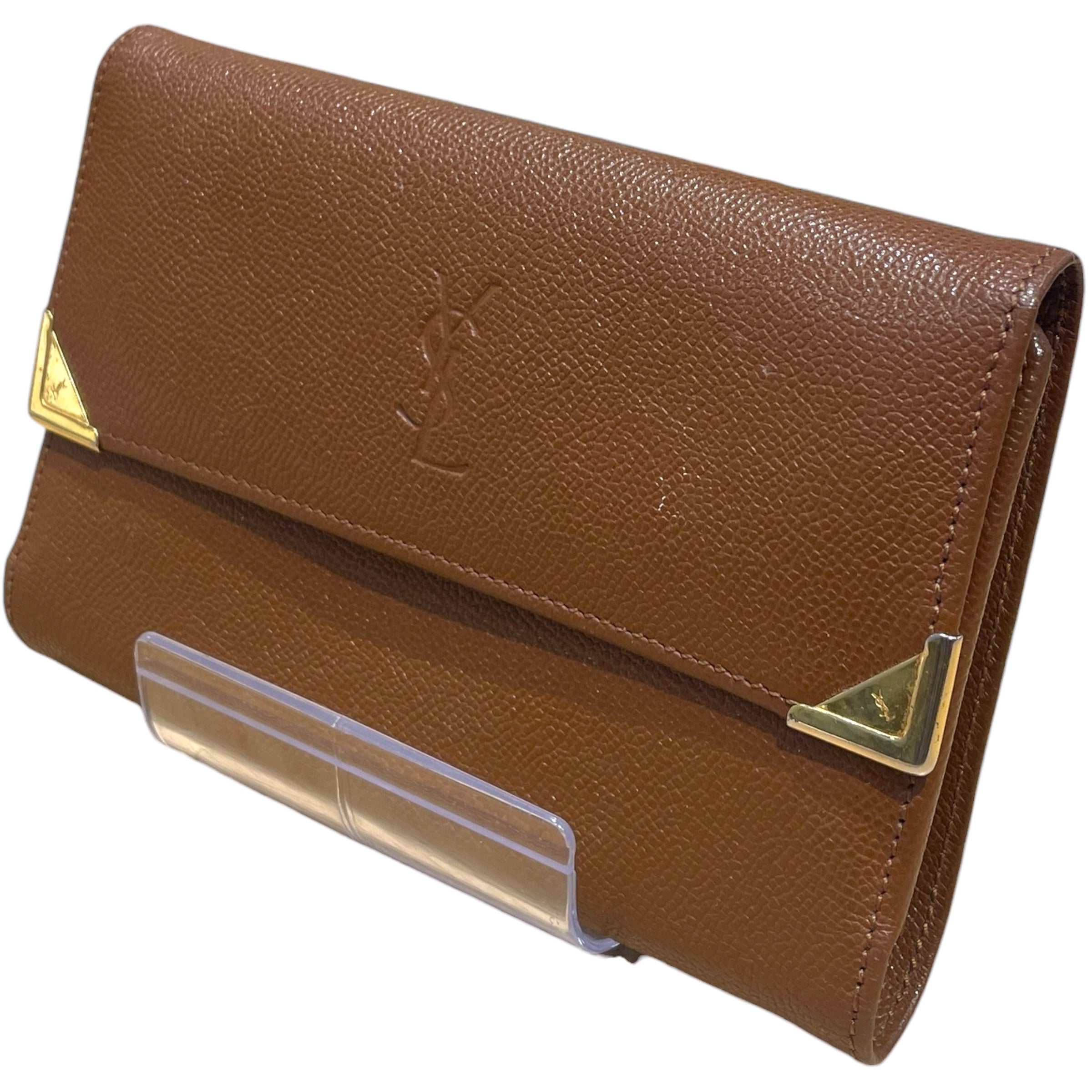 YVES SAINT LAURENT/Bifold Wallet/Leather/BRW/M's/ view 1