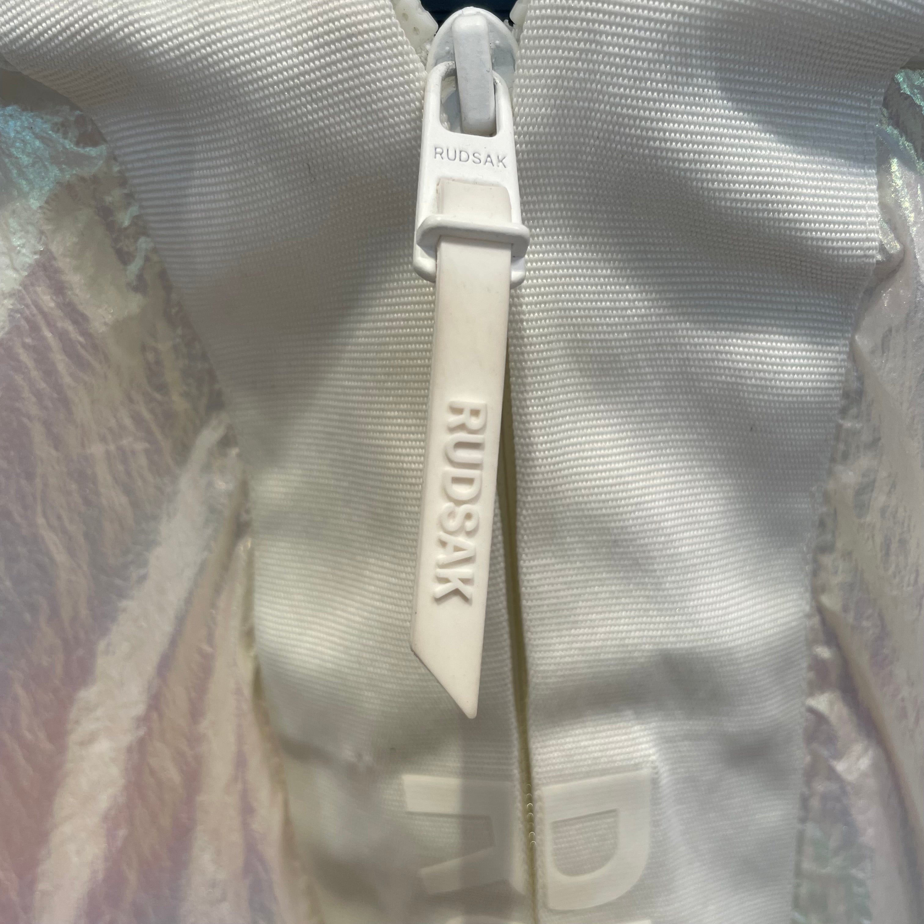 RUDSAK/Windbreaker/XS/Iridescent/Polyester/WHT/HOLOGRAPHIC BOMBER view 3