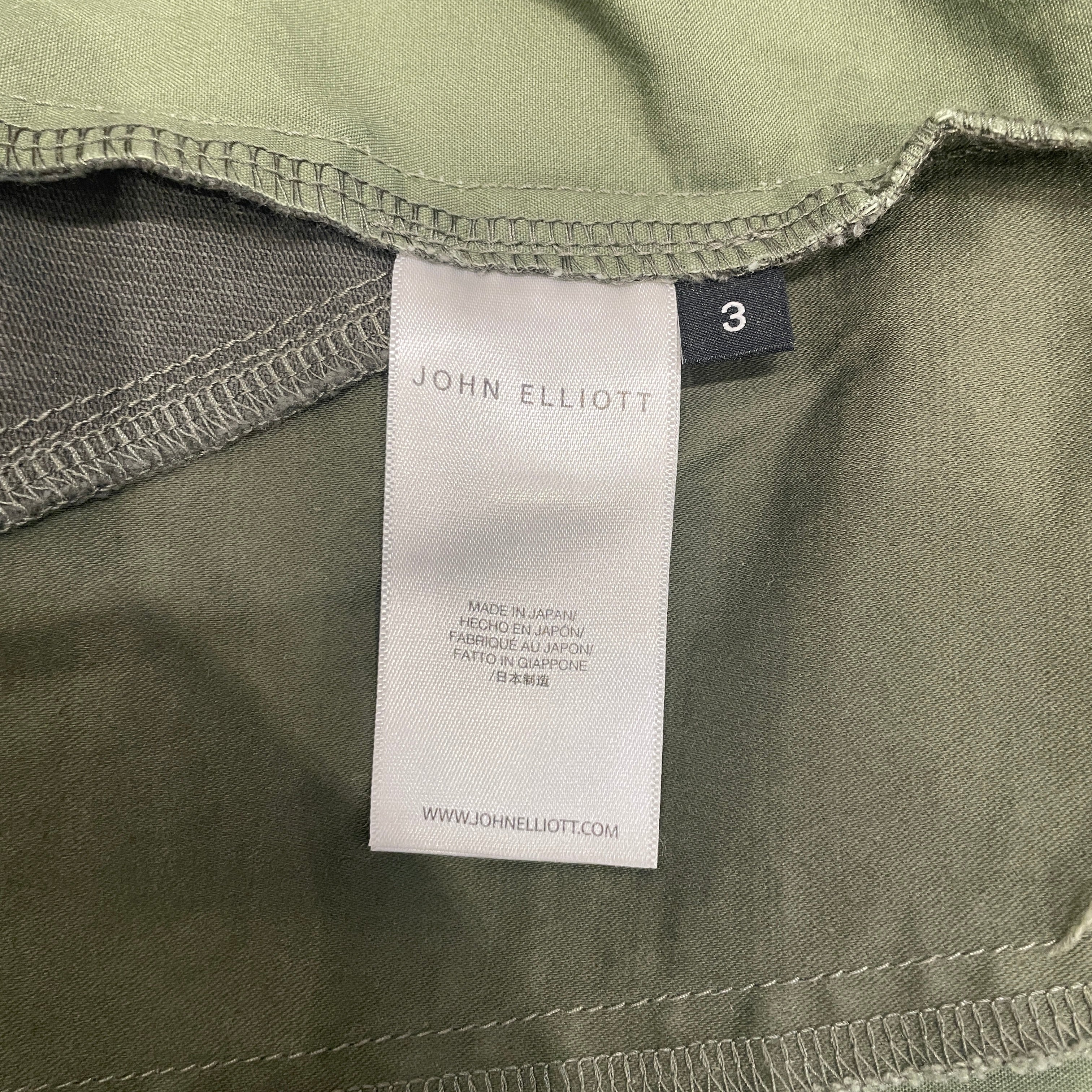 JOHN ELLIOTT/LS Shirt/3/Cotton/GRN/CUT N SEW MULTI GREEN view 4