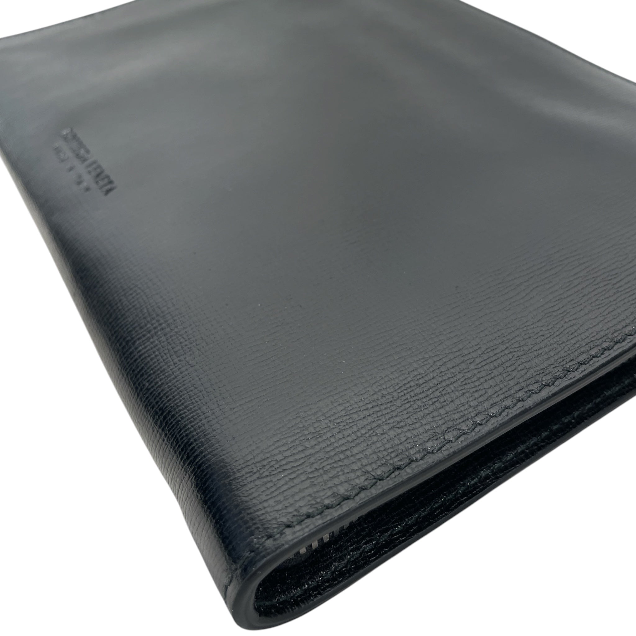 BOTTEGA VENETA/Pouch/Leather/BLK/Embossed Pouch BLK+SLV view 6