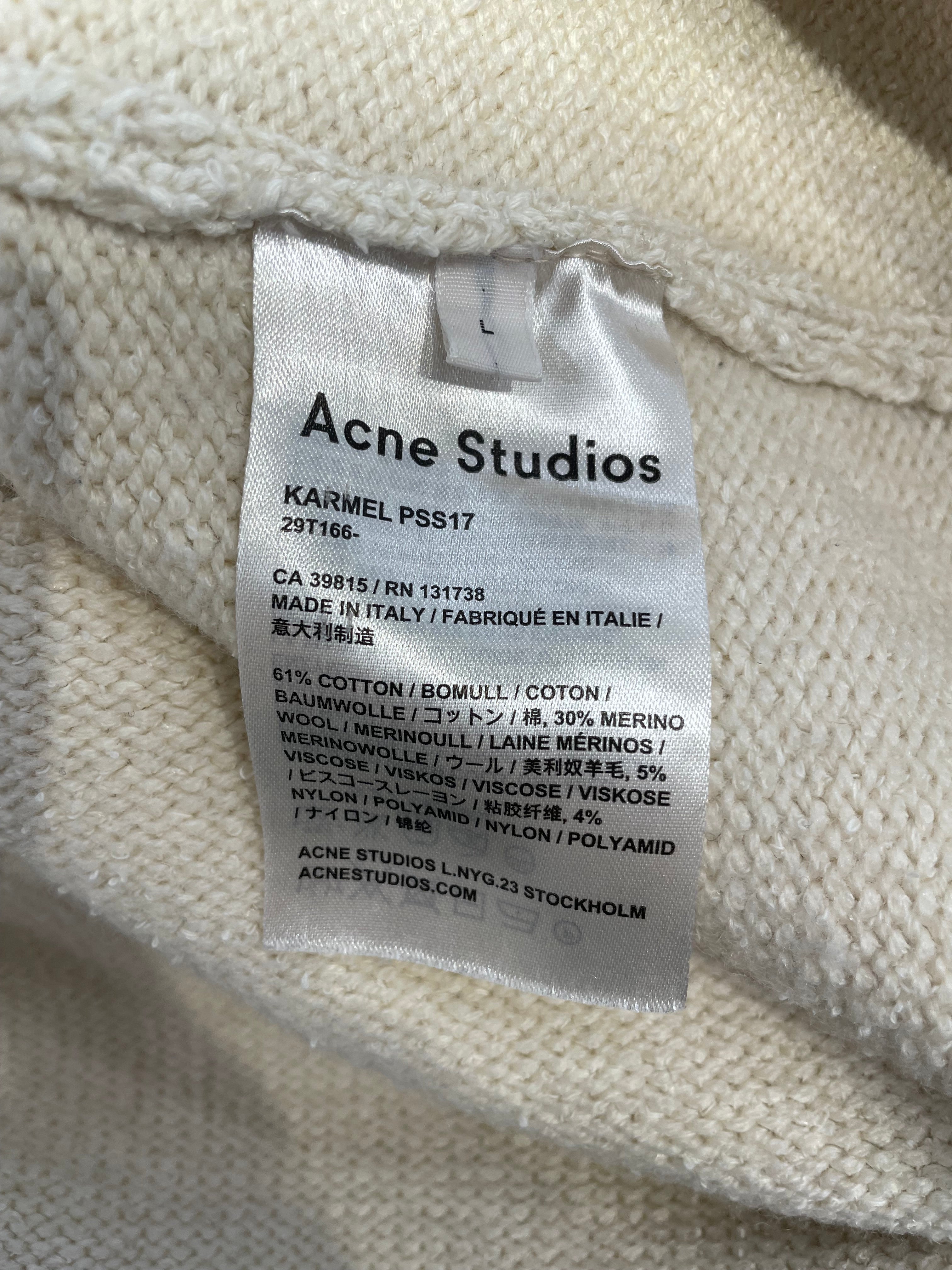Acne Studios/Sweater/L/Cotton/CRM/turtleneck view 4
