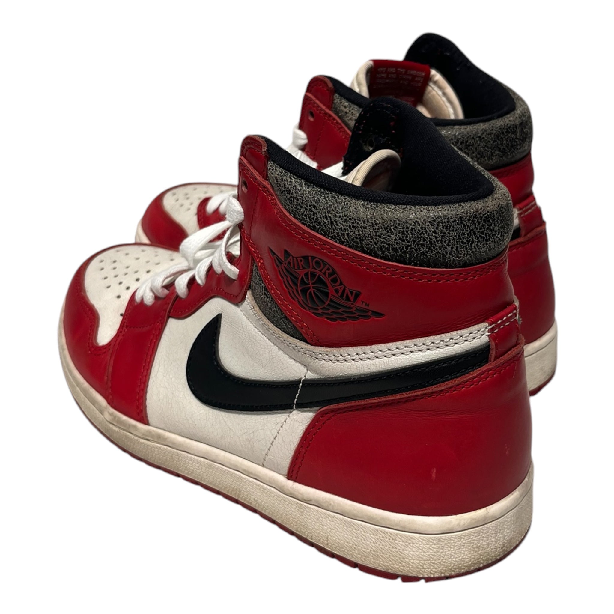 NIKE/Hi-Sneakers/US 9.5/RED/JORDAN 1/  CRACKLE HEEL view 2