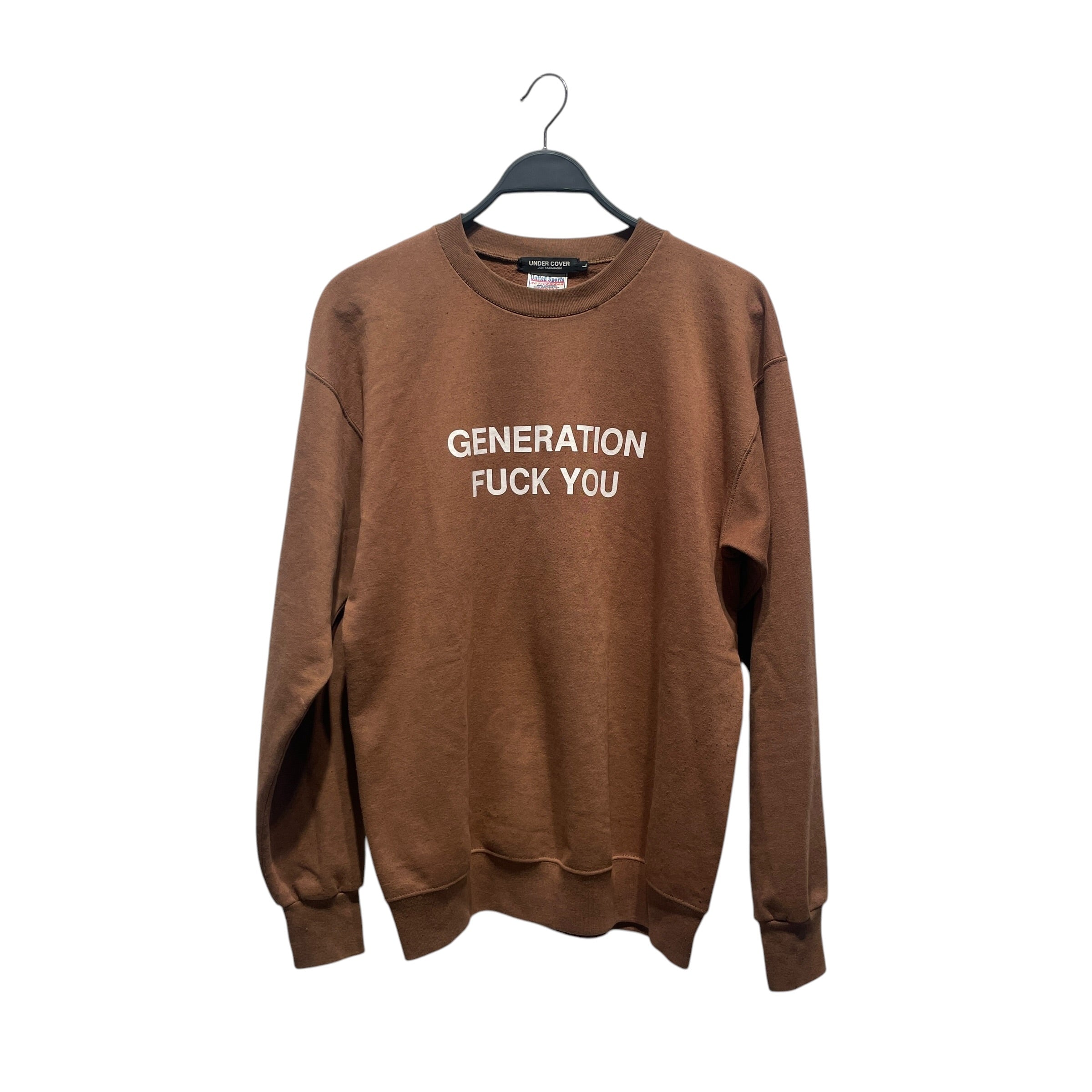 UNDERCOVER/Sweater/L/Cotton/BRW/GENERATION FUCK YOU view 1