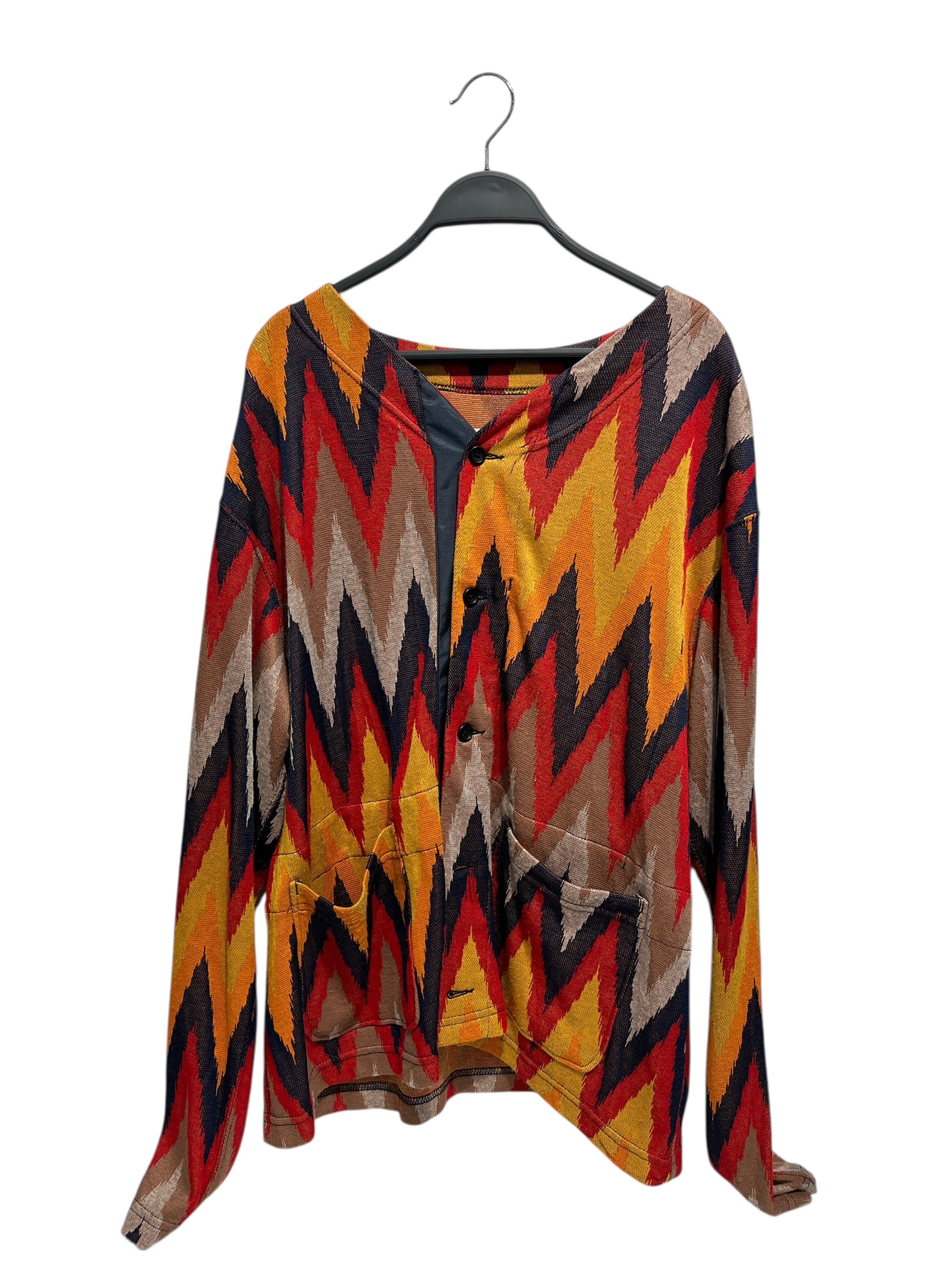 Engineered Garments/LS T-Shirt/M/Cotton/BLU/All Over Print/tribal (1) view 1