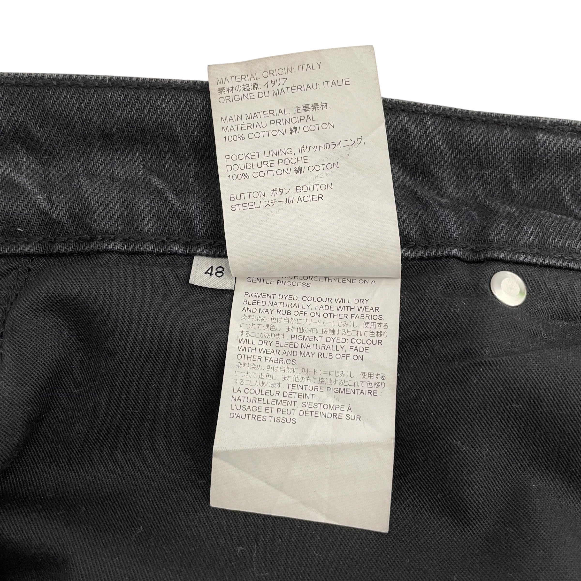 OUR LEGACY/Straight Pants/48/Cotton/GRY/wide jeans view 5