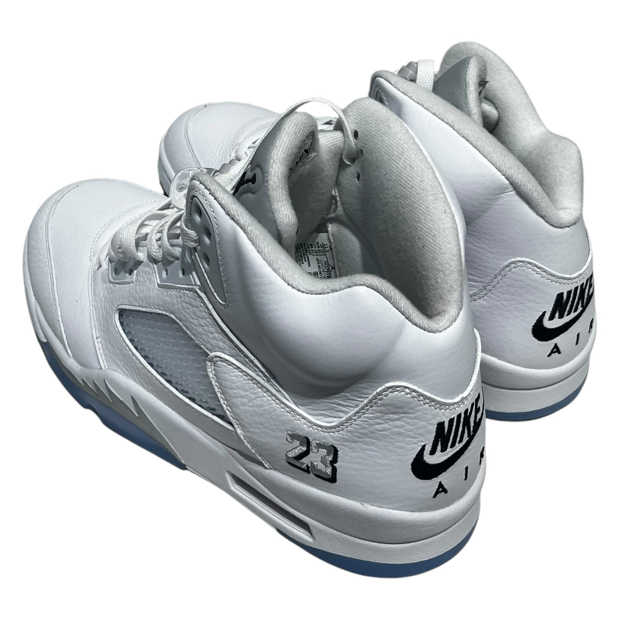 NIKE/AIR JORDAN 5/Hi-Sneakers/US 11.5/Leather/WHT/HQ7978-103 view 2