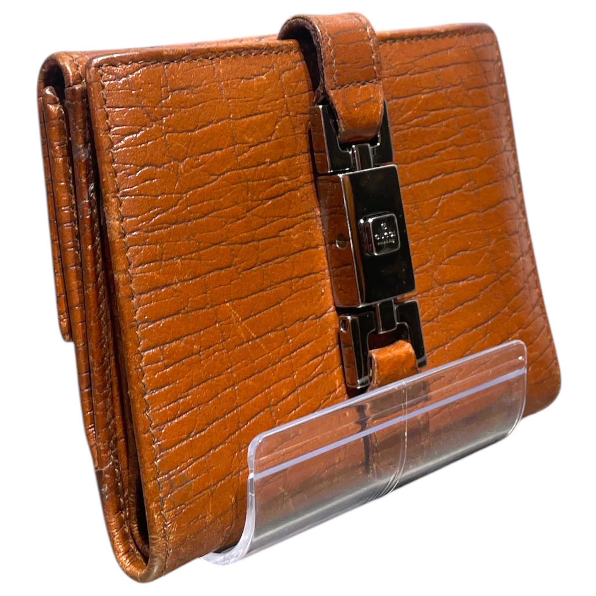 GUCCI/Wallet/Leather/CML/L's/Crack Embossed Jackie Wallet view 1