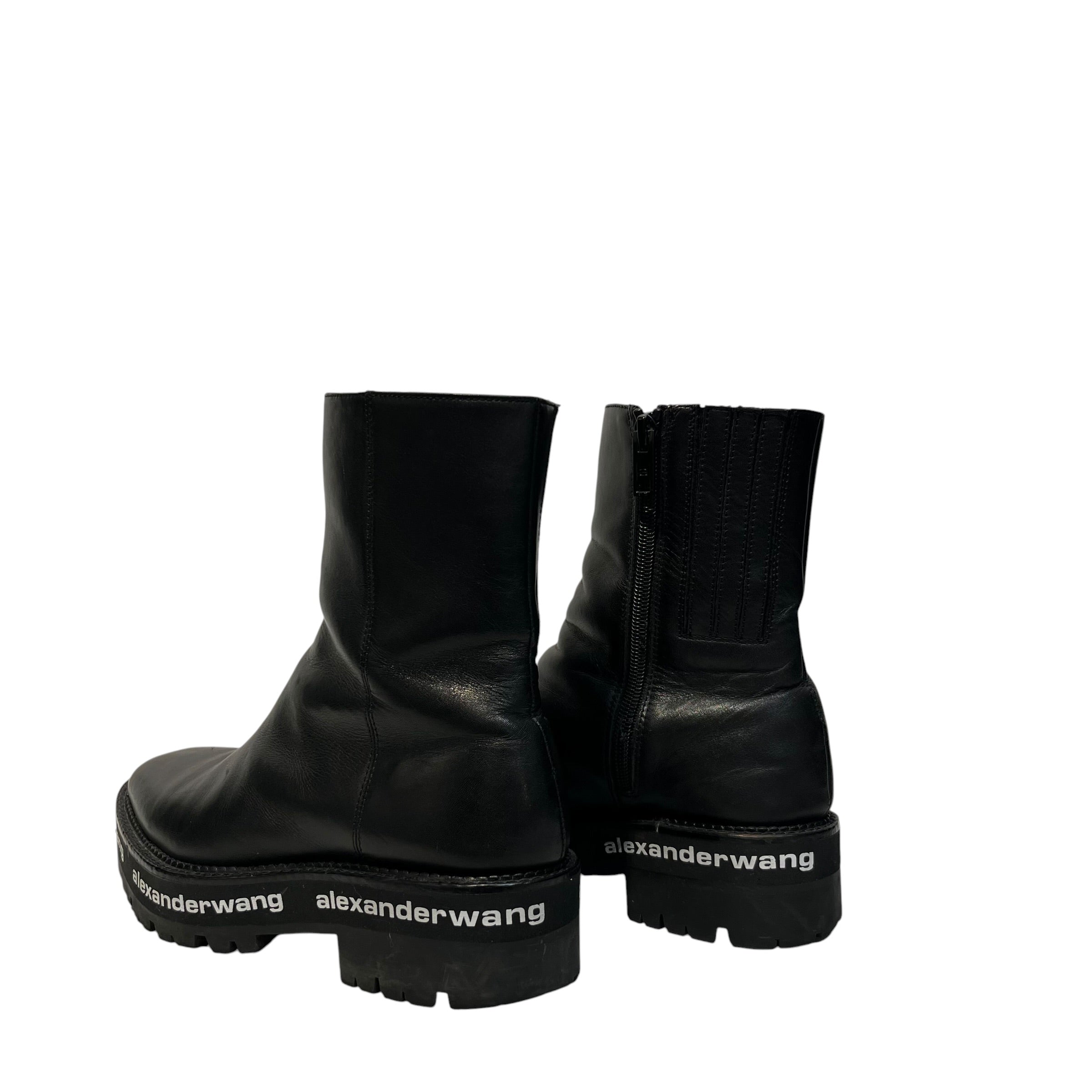 Alexander Wang/Ankle Boots/EU 37/Leather/BLK/ view 2