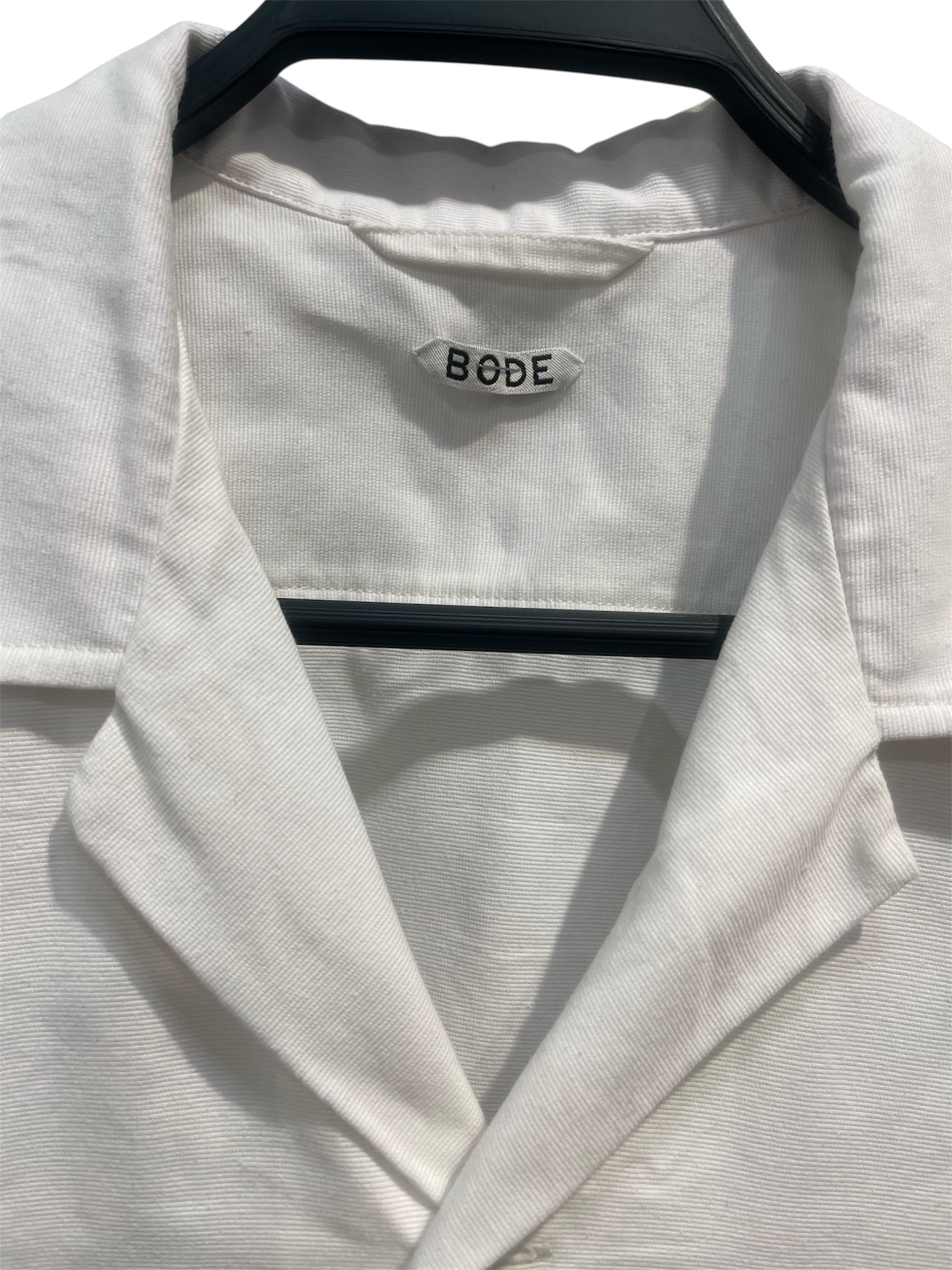 BODE/SS Shirt/S/Cotton/WHT/PINK DETAIL SS SHIRT view 3