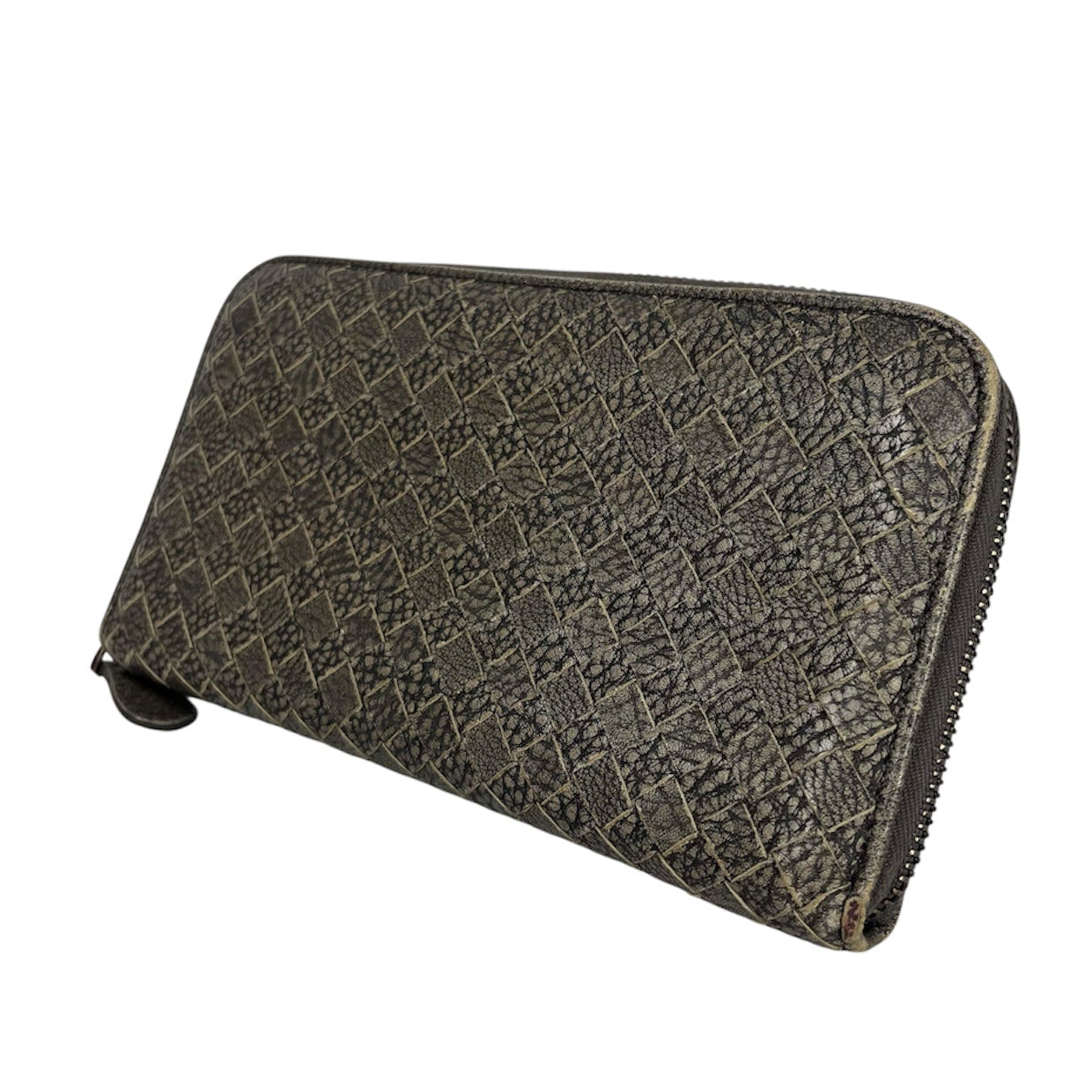 BOTTEGA VENETA/Long Wallet/Leather/BRW/MULTI-LEATHER INTRECCIATO view 2