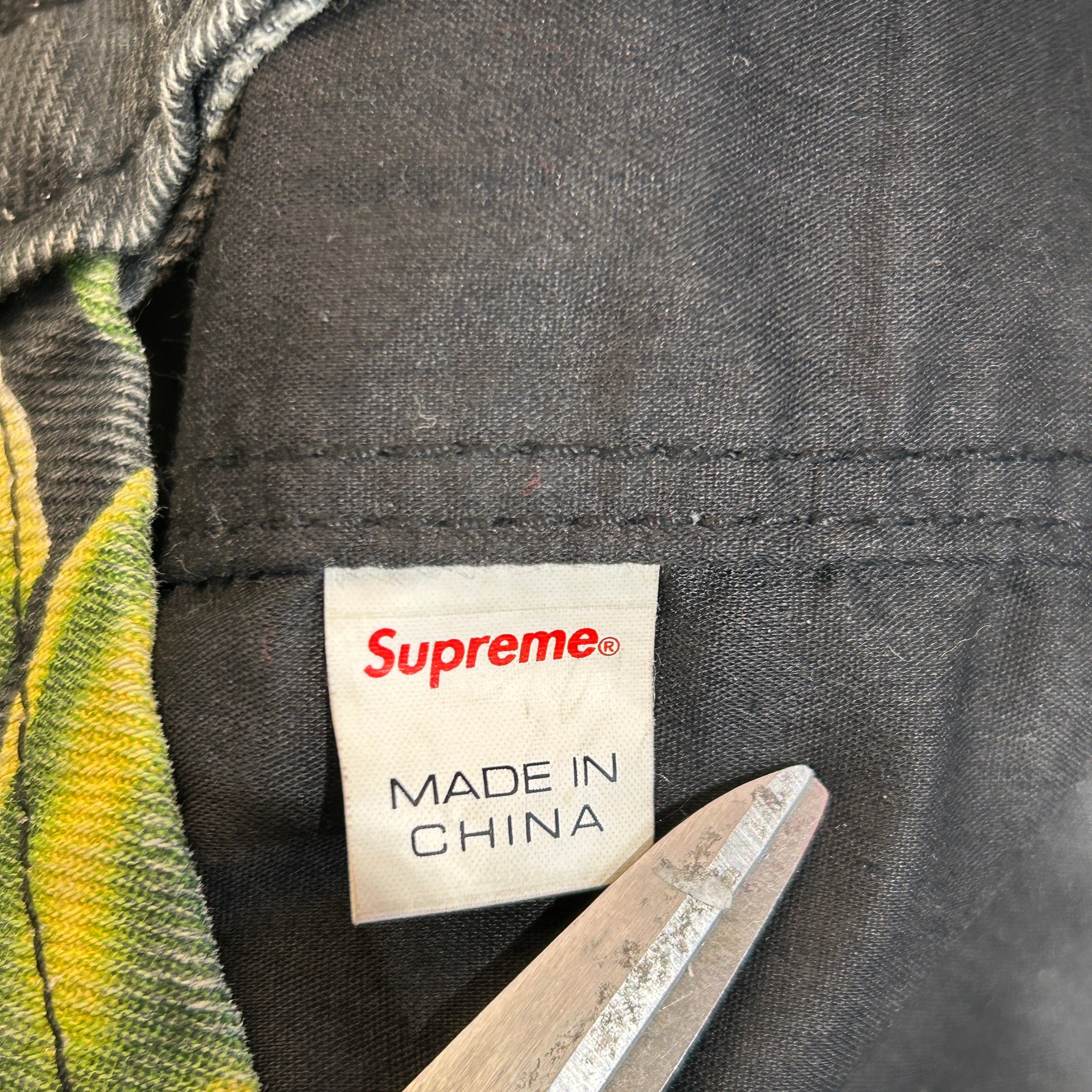 Supreme/Tote Bag/Cotton/BLK/GREEN SKULLS view 3